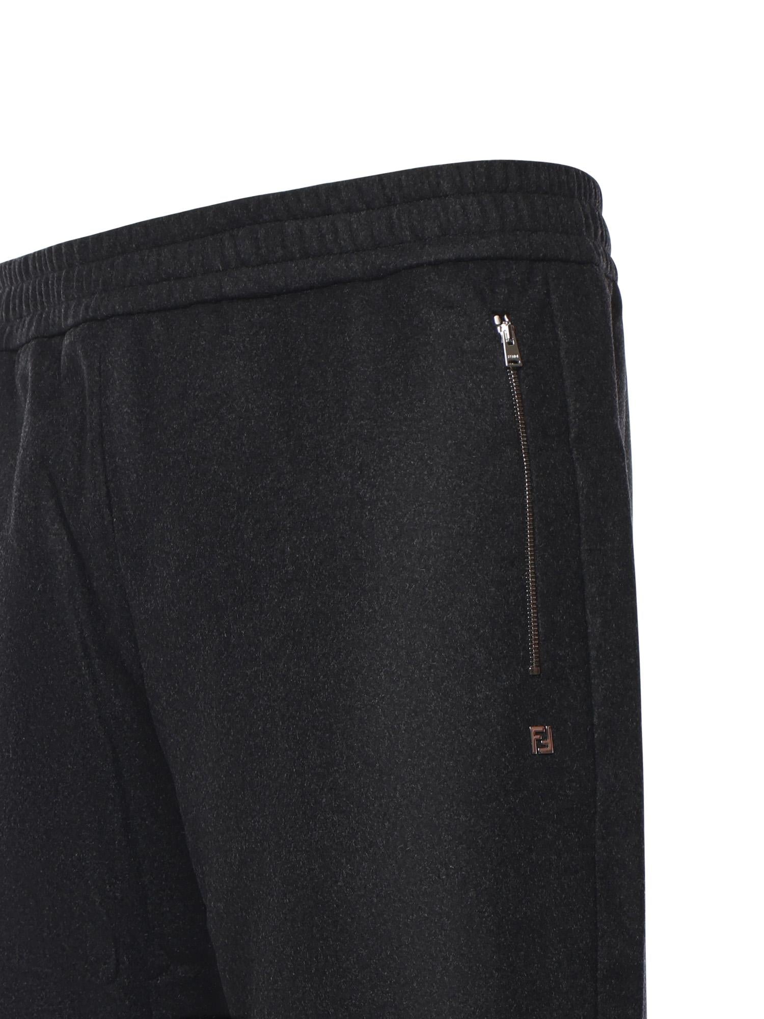 Оригінальна Pantaloni Jogging In Cashmere Fendi – вид ззаду