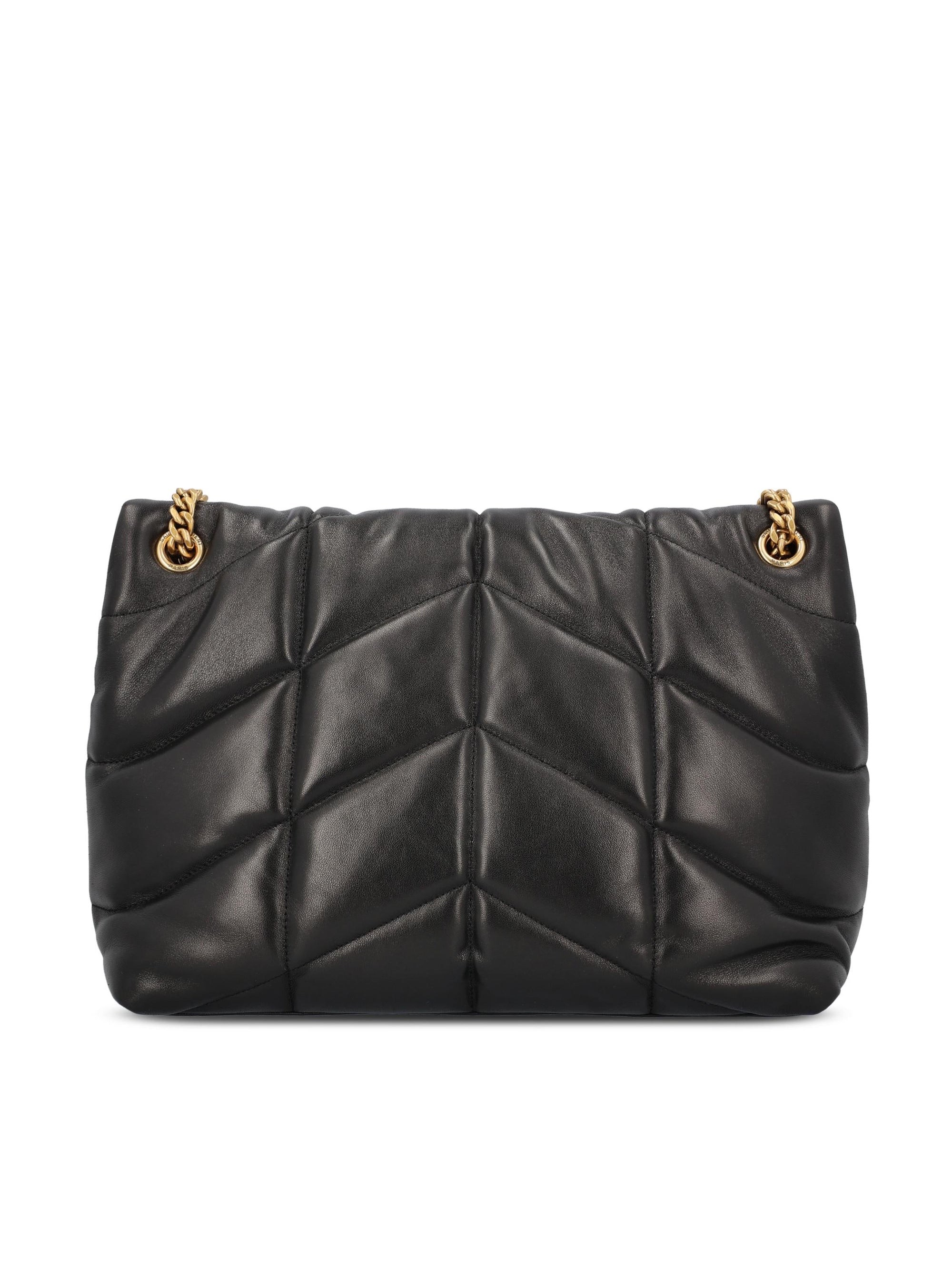 Medium Puffer Leather Bag Saint laurent – Гарантія оригінальності – вид ззаду