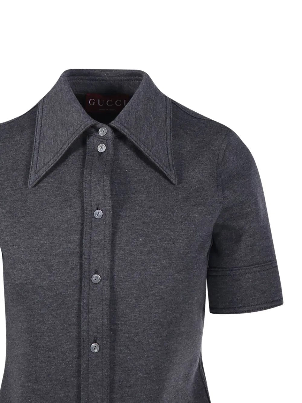 Оригінальна Camicia In Jersey DI Cotone E Lana Gucci – вид ззаду