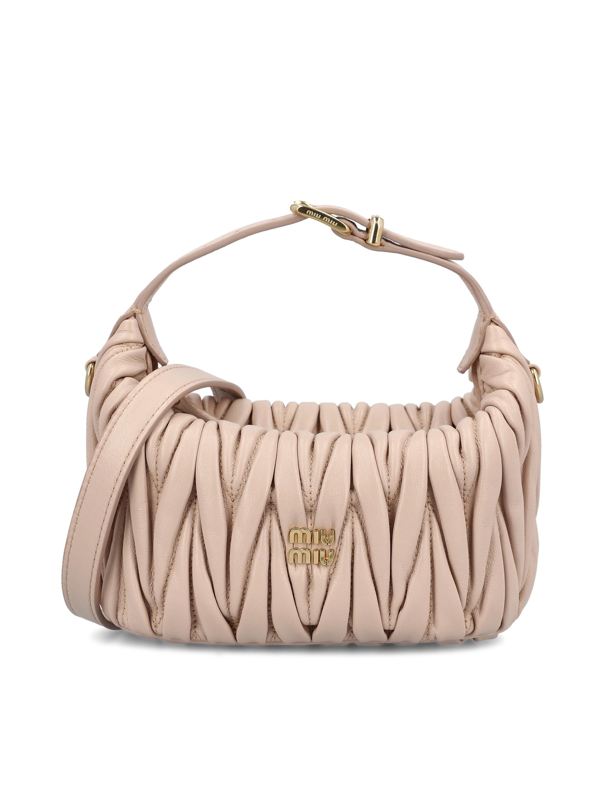 Оригінальна Nappa Pouch Miu miu – боковий вид