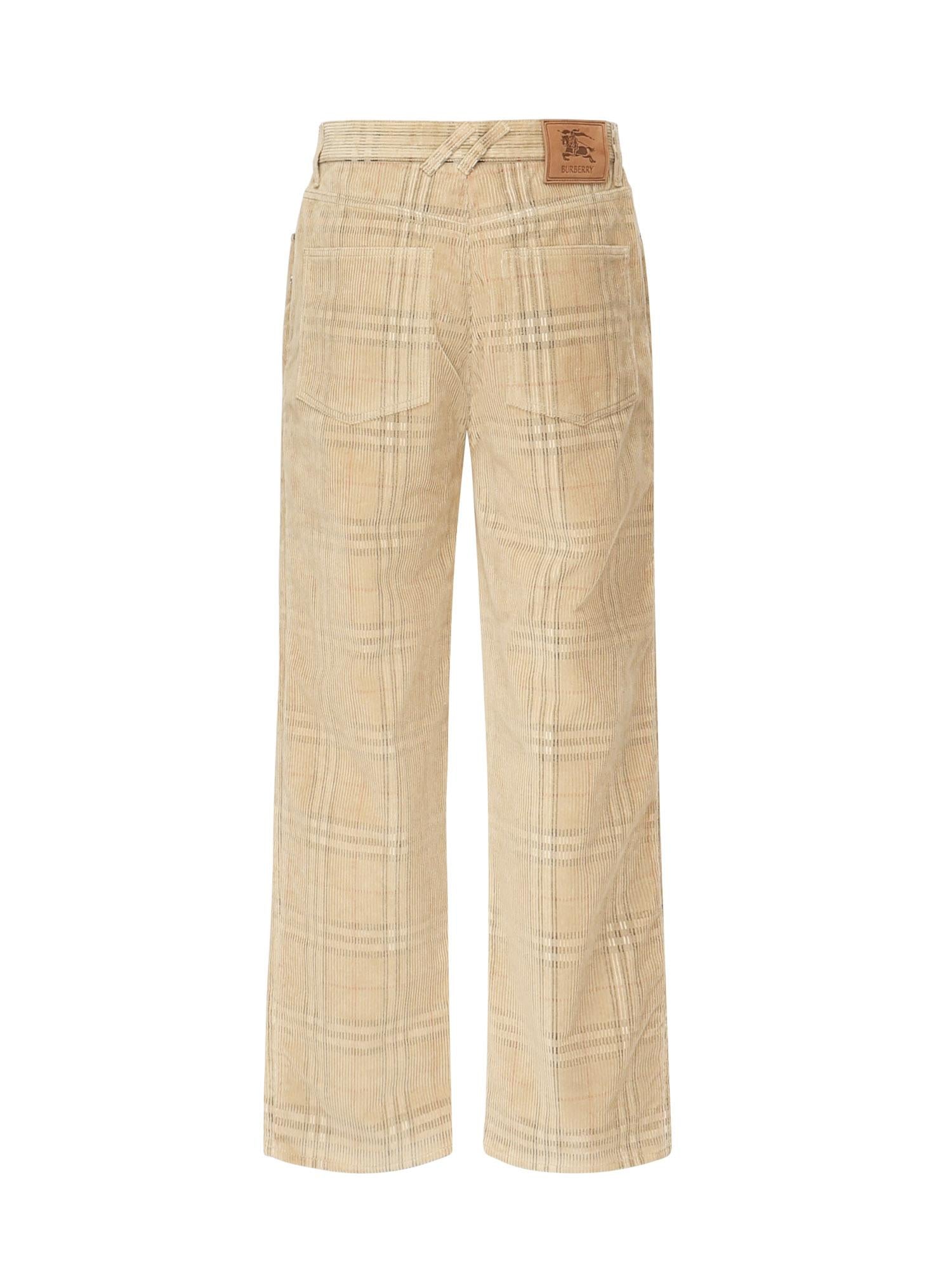 Pantaloni In Cotone Check Burberry оригінал – Купити в Україні – детальний вид