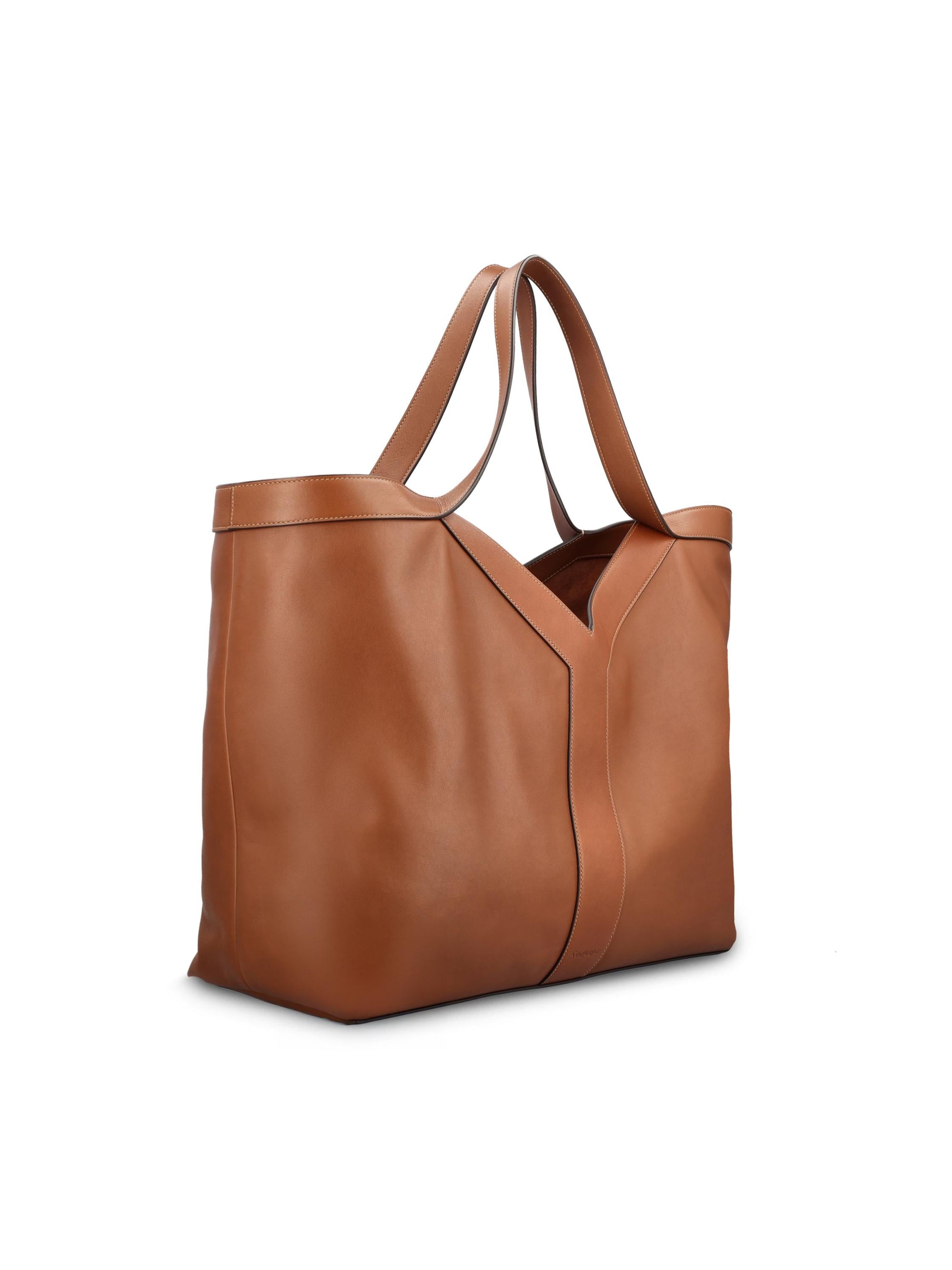 Tote Bag Y Oversize In Leather Saint laurent – Гарантія оригінальності – детальний вид