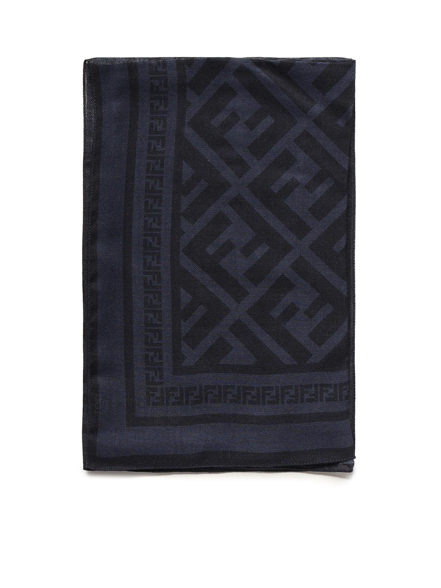 Оригінальна Bandana In Lana E Seta Ff Jacquard Fendi – боковий вид