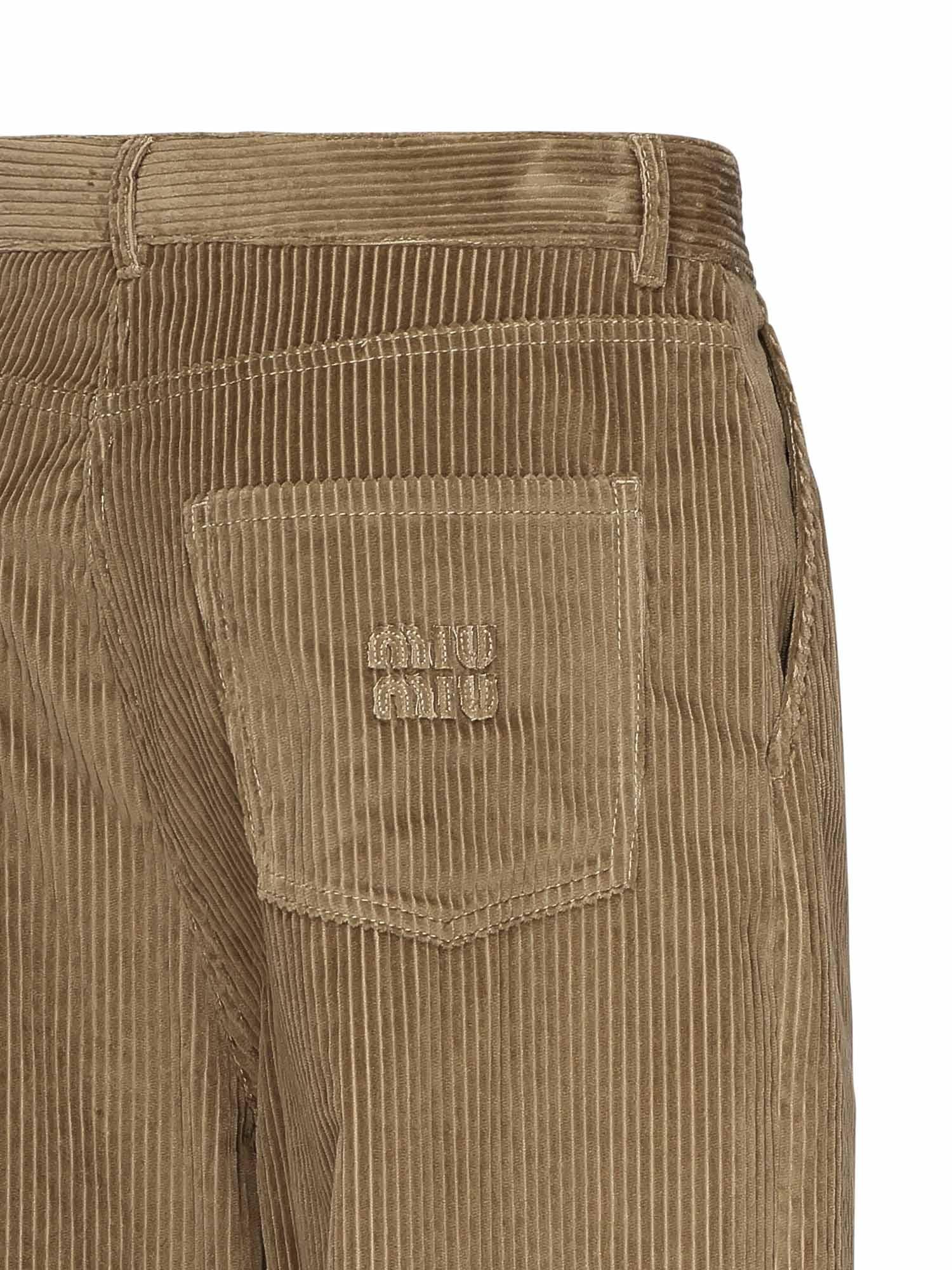 Pantaloni Con Logo Miu miu оригінал – Купити в Україні – вид ззаду