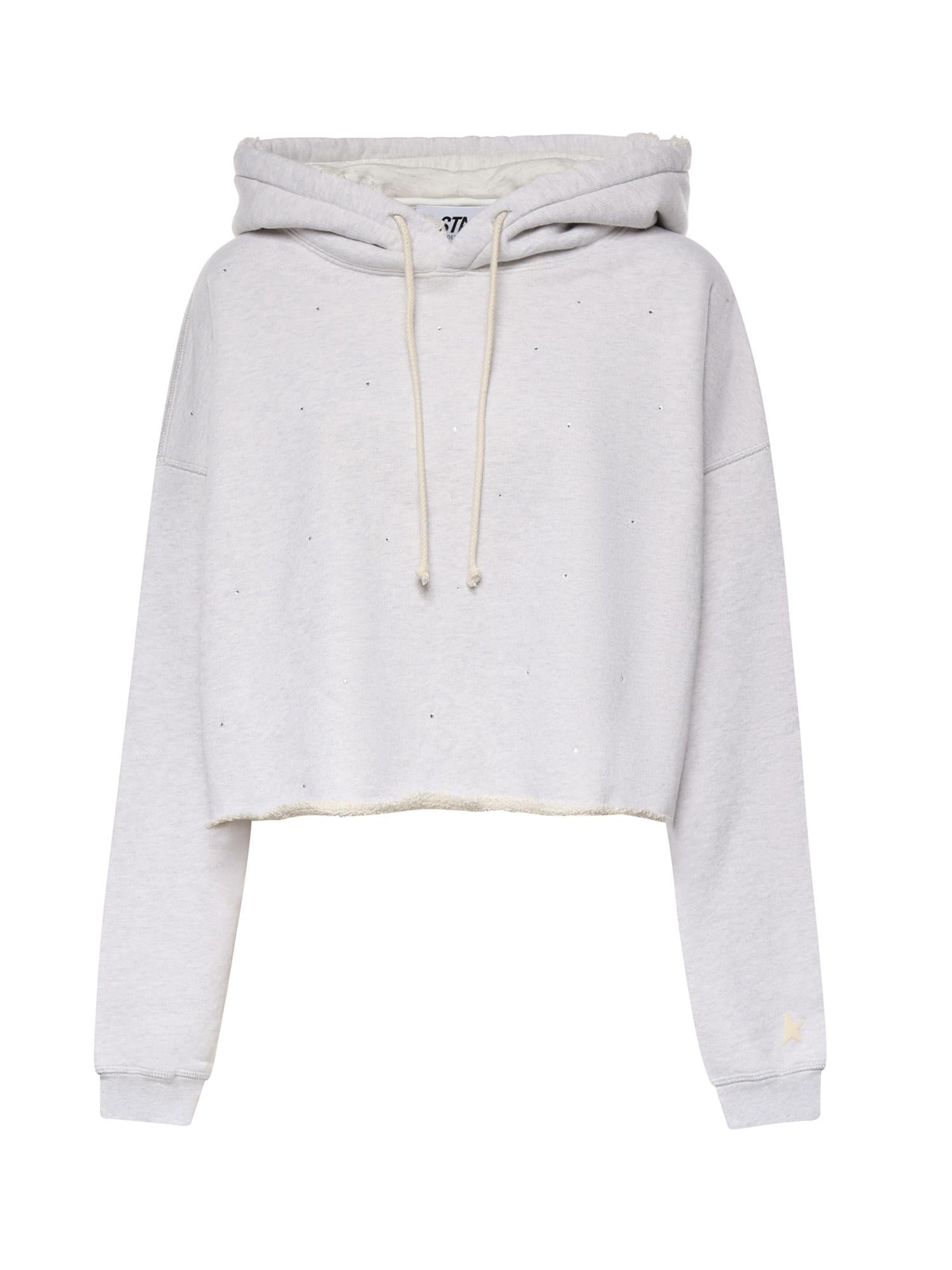 Felpa Cropped Star In Cotone Golden goose оригінал – Купити в Україні – боковий вид