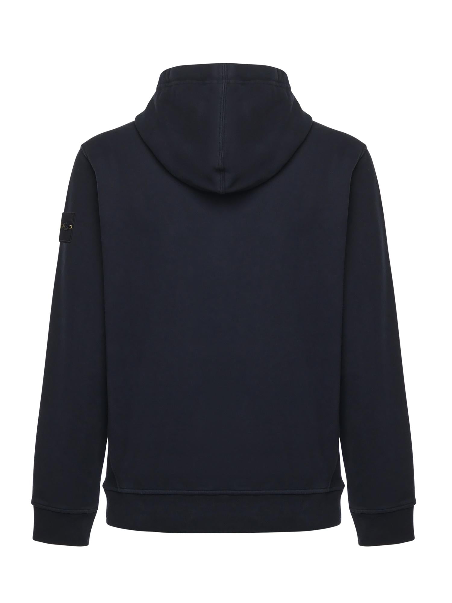 Felpa Con Cappuccio E Logo Stone island – Гарантія оригінальності – детальний вид