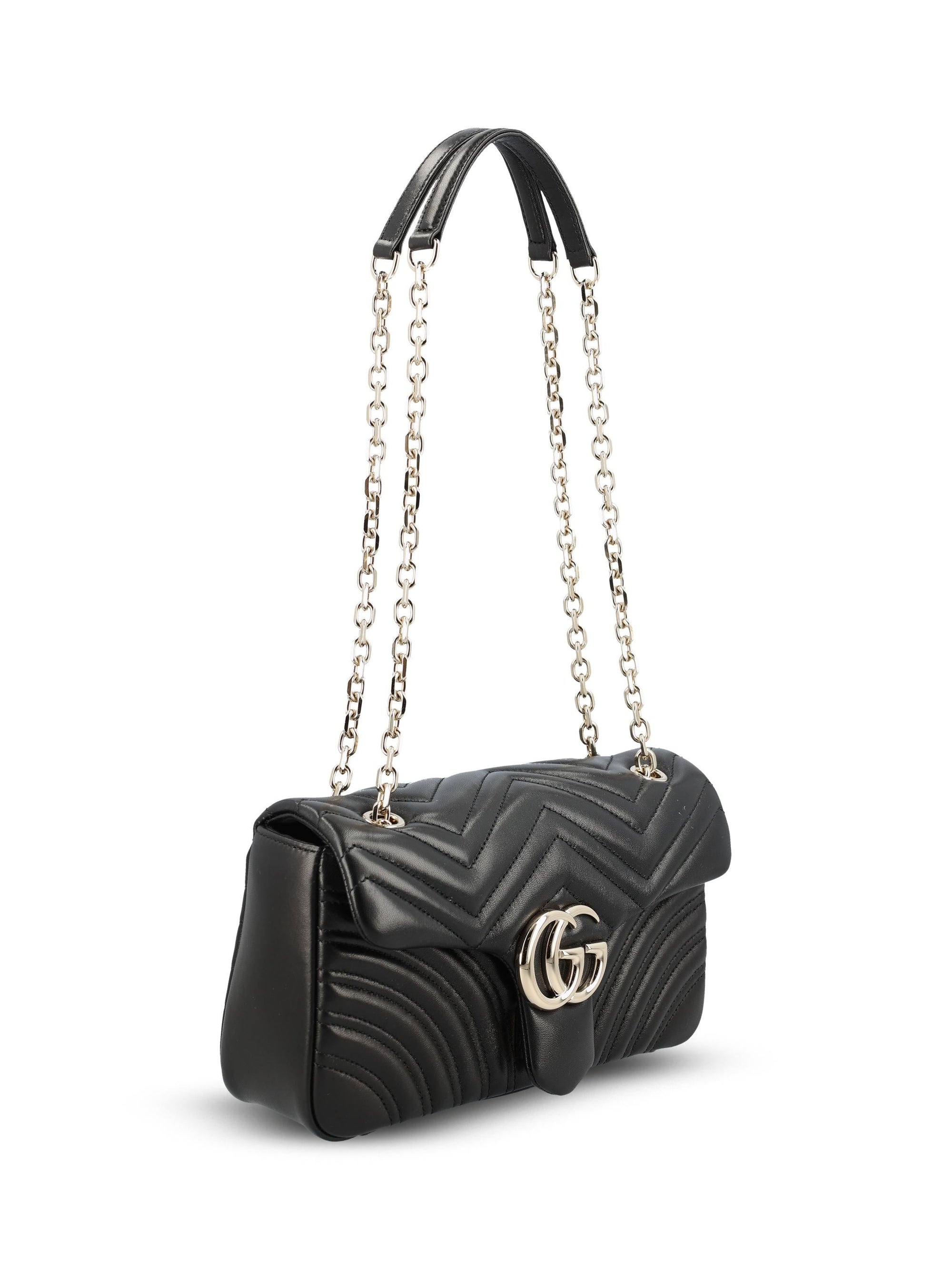 Оригінальна Borsa A Spalla Gg Marmont Media Gucci – детальний вид