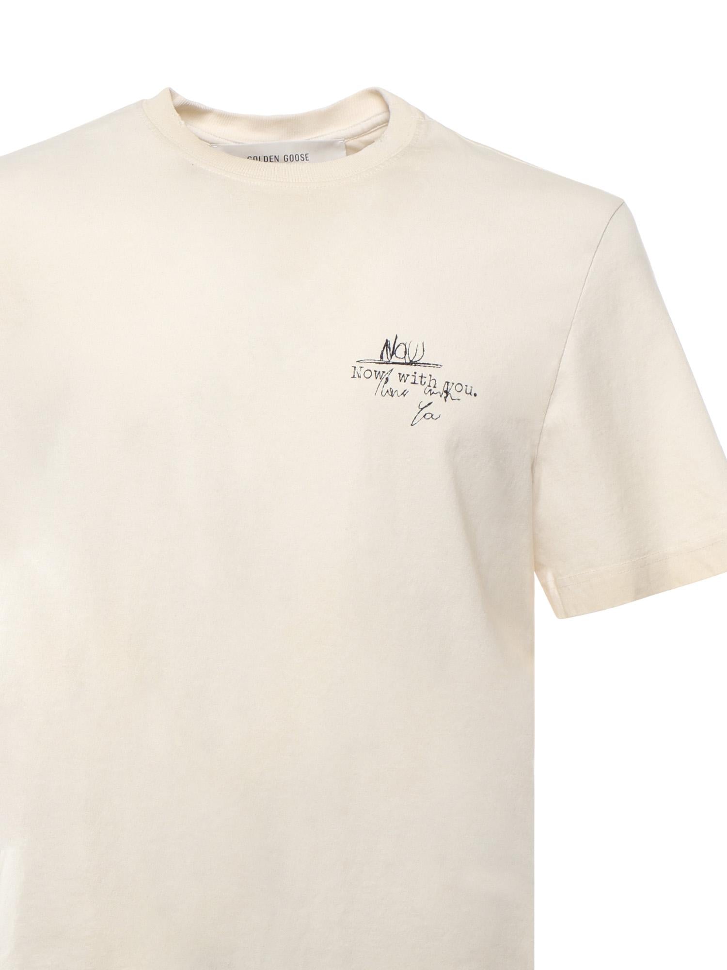 T-Shirt Journeys Con Stampa Golden goose – Гарантія оригінальності – вид ззаду