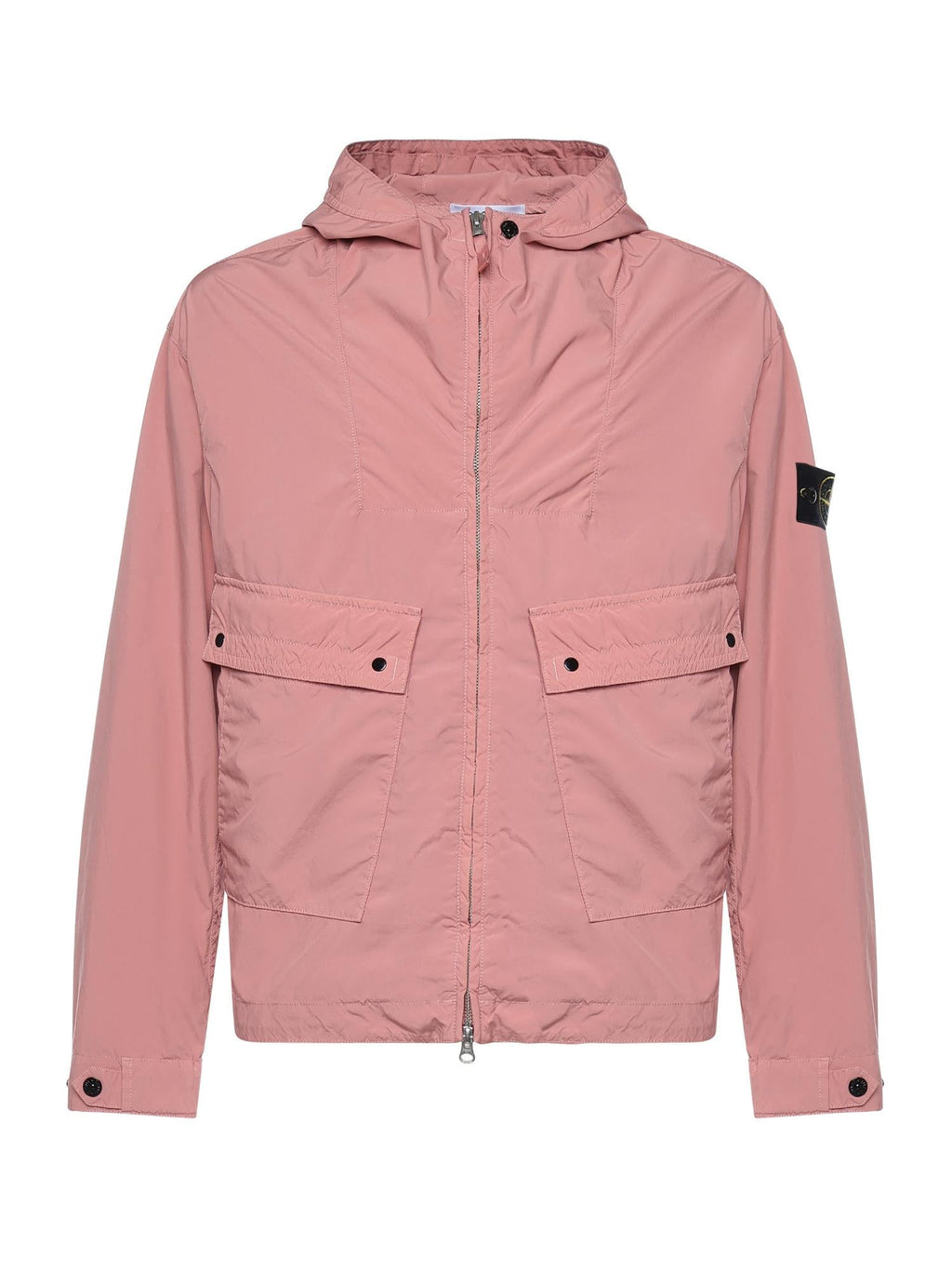 Giacca Con Cappuccio E Logo Stone island оригінал – Купити в Україні – боковий вид