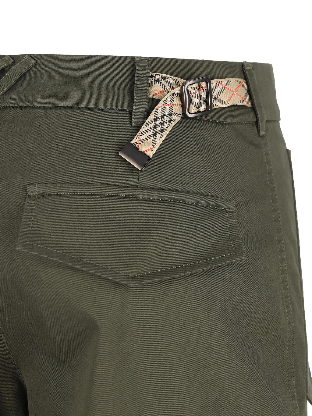 Pantaloni Cargo In Gabardine Burberry – Гарантія оригінальності – детальний вид