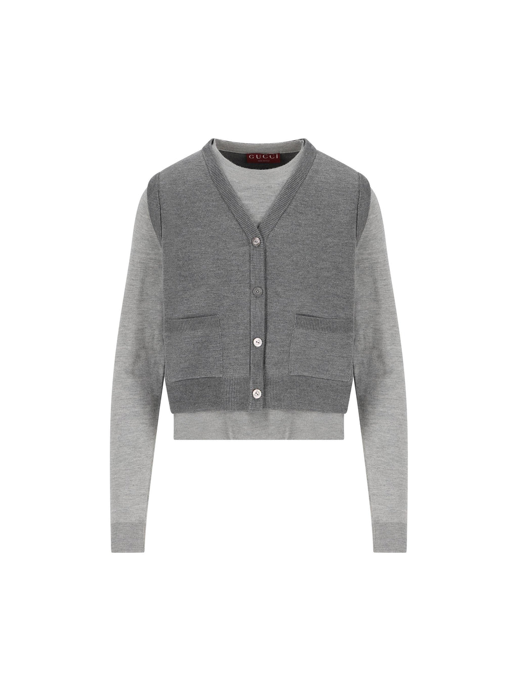 Top In Wool And Silk Gucci – Гарантія оригінальності – боковий вид