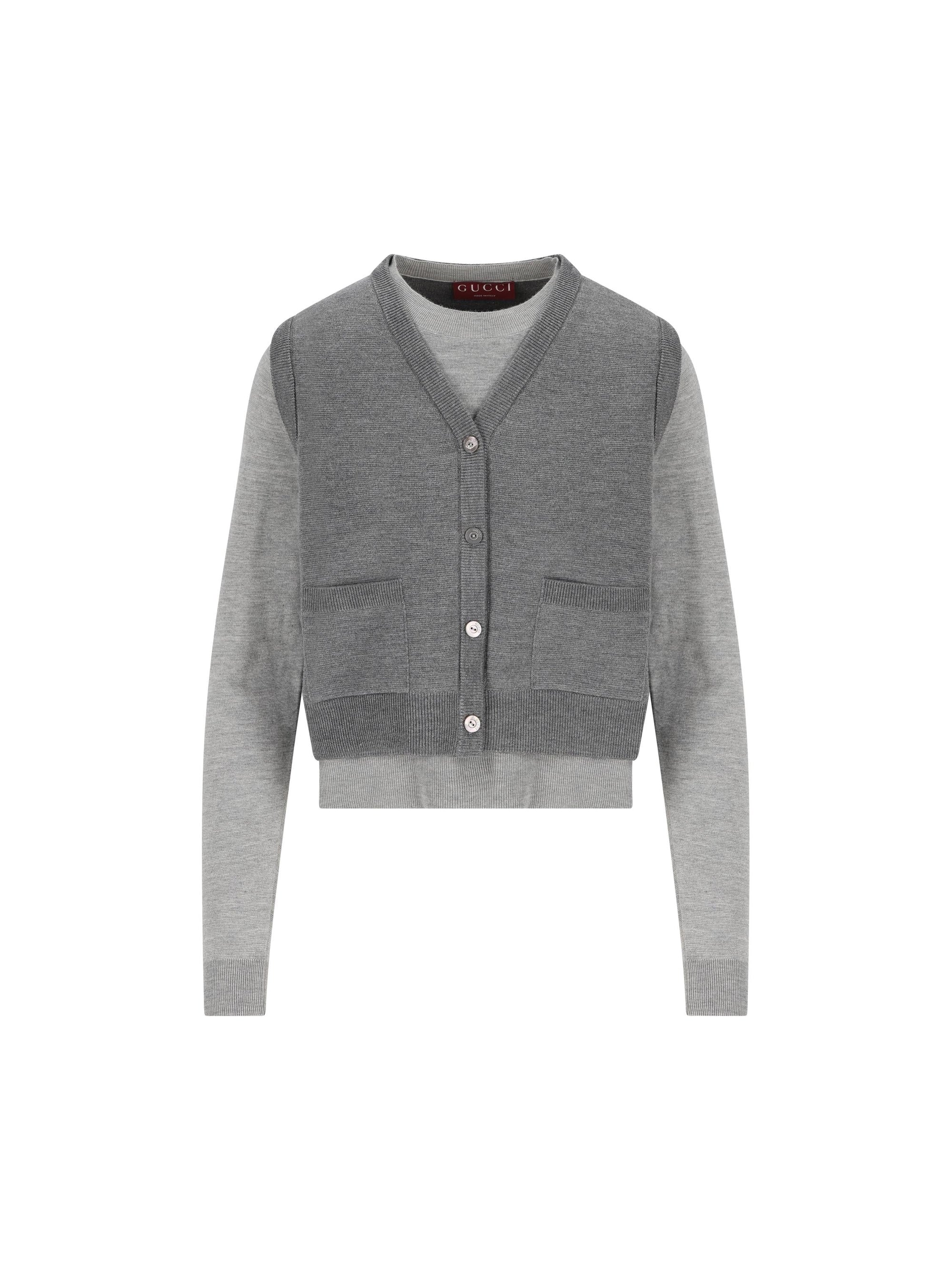 Top In Wool And Silk Gucci – Гарантія оригінальності – боковий вид