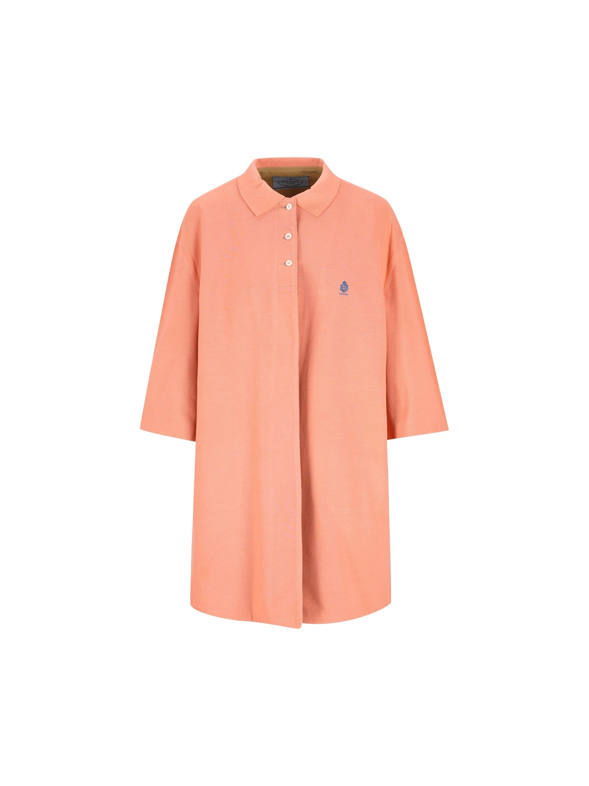 Overcoat In Old Piquet Prada – Гарантія оригінальності – боковий вид
