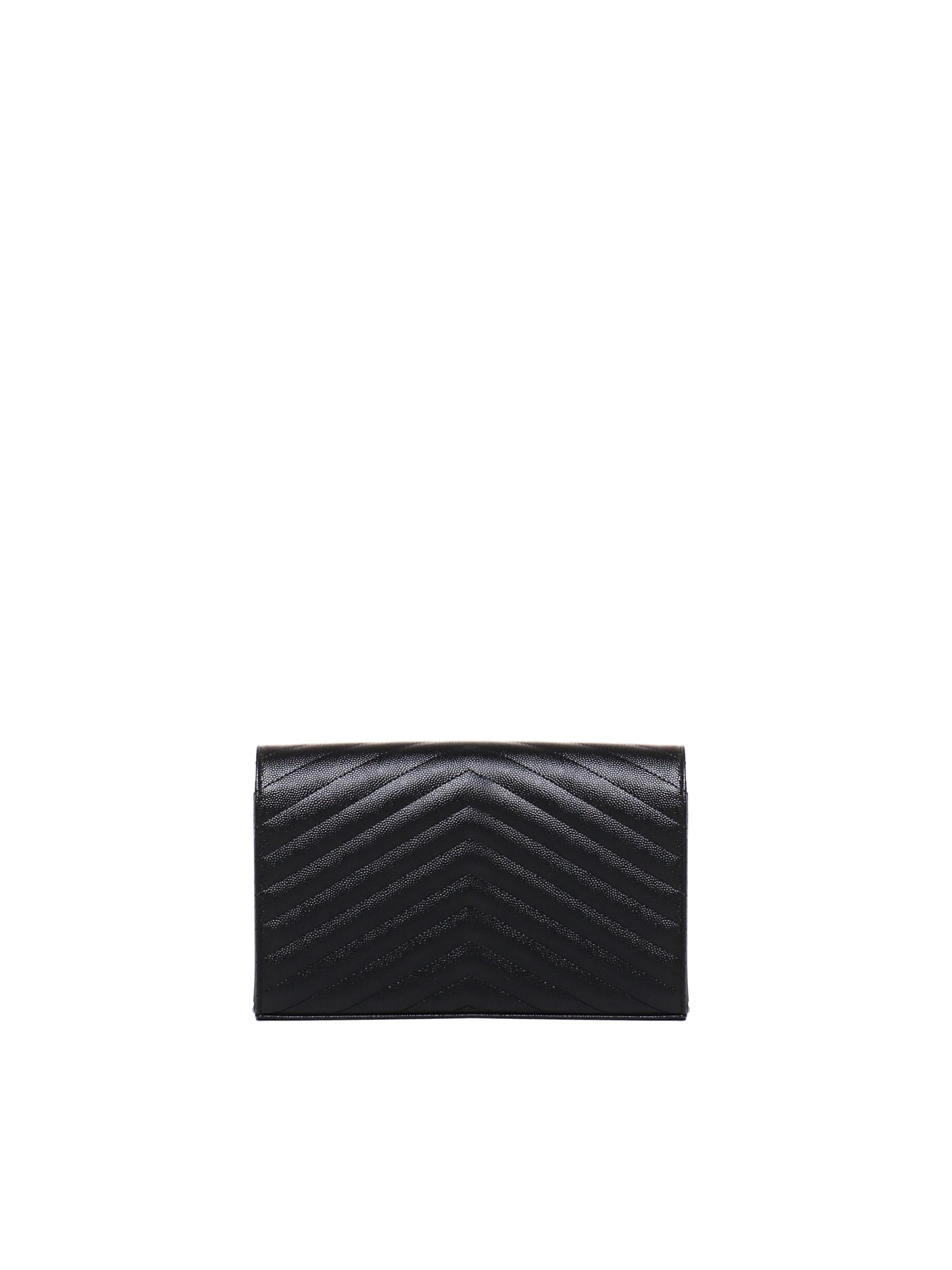 Оригінальна Pochette Con Catena Cassandre In Pelle Grain De Poudre Saint laurent – детальний вид