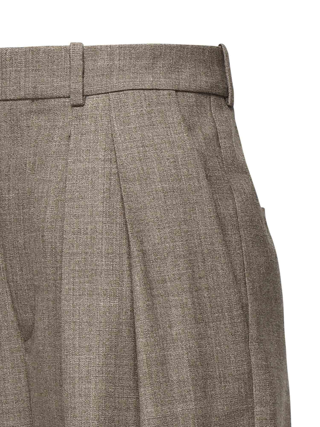Pantaloni A Gamba Ampia In Lana Saint laurent – Гарантія оригінальності – вид ззаду