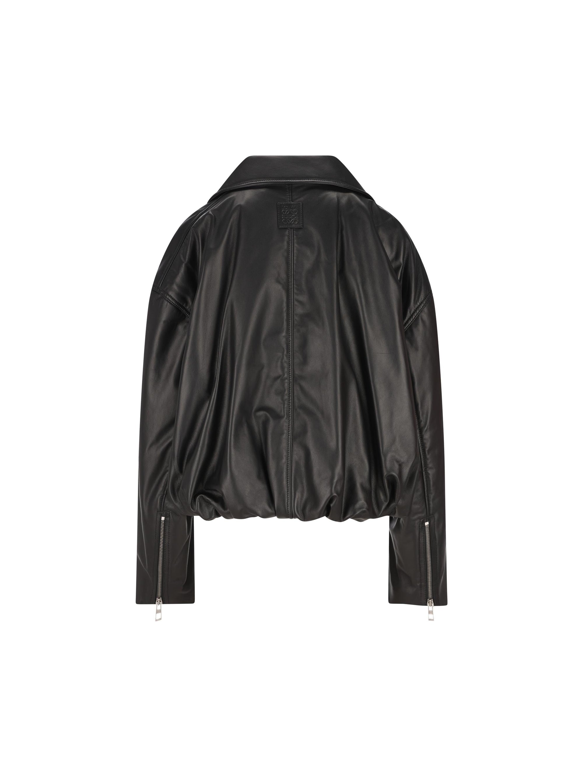 Biker Jacket In Nappa Loewe – Гарантія оригінальності – вид ззаду