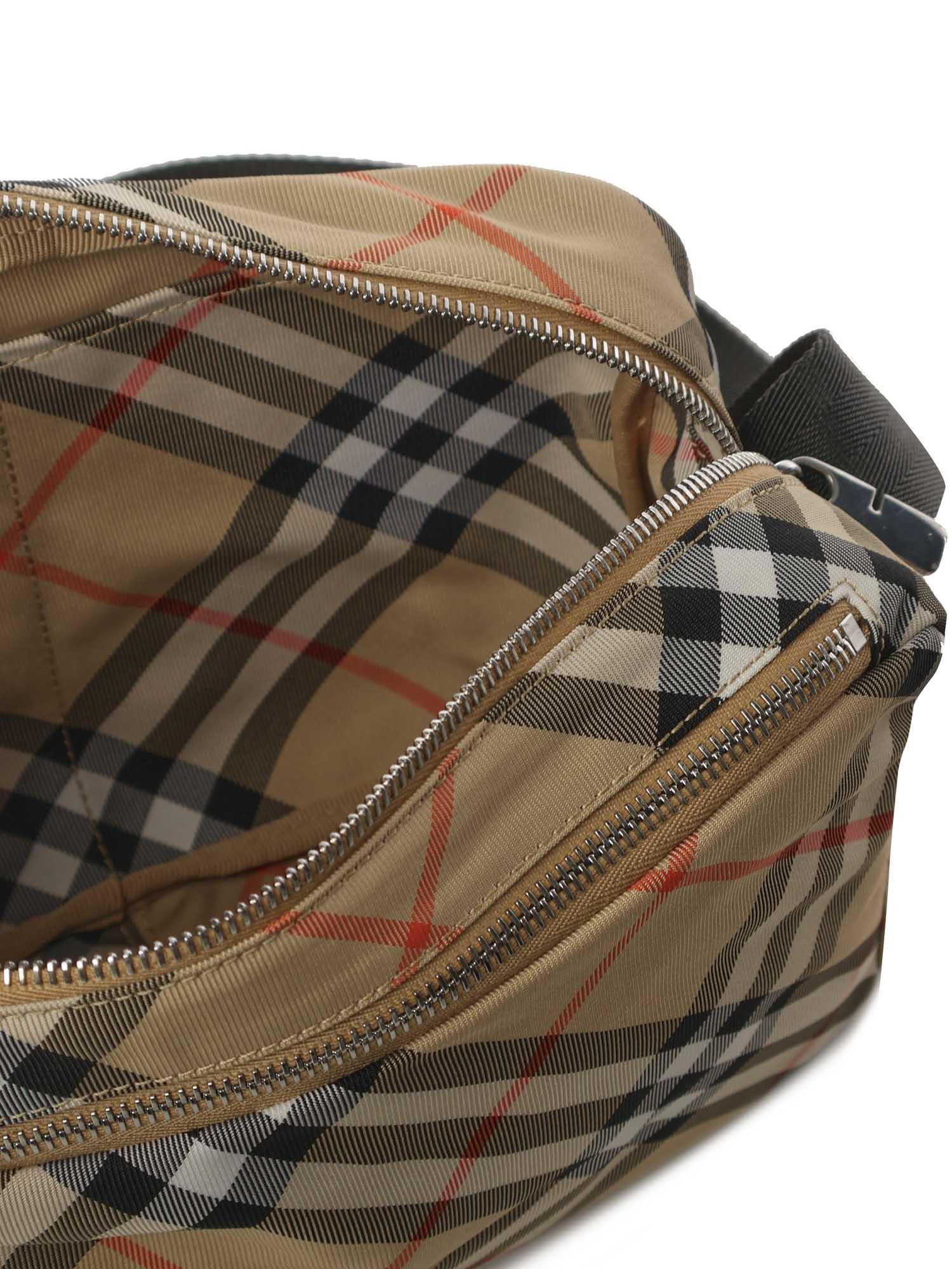 Borsa Messenger Con Motivo Vintage Check Burberry оригінал – Купити в Україні – збільшений вид