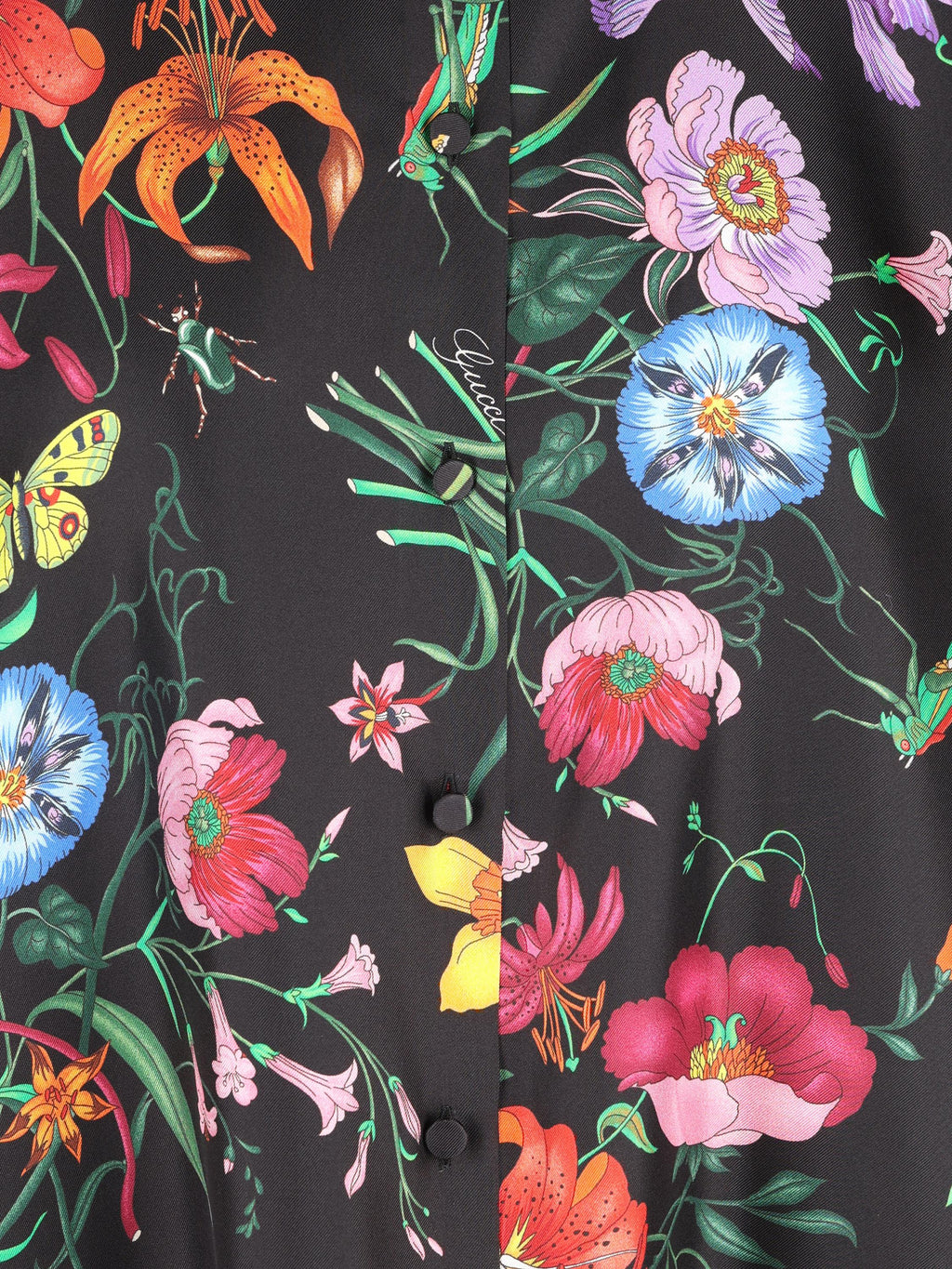 Silk Twill Shirt Gucci – Гарантія оригінальності – детальний вид