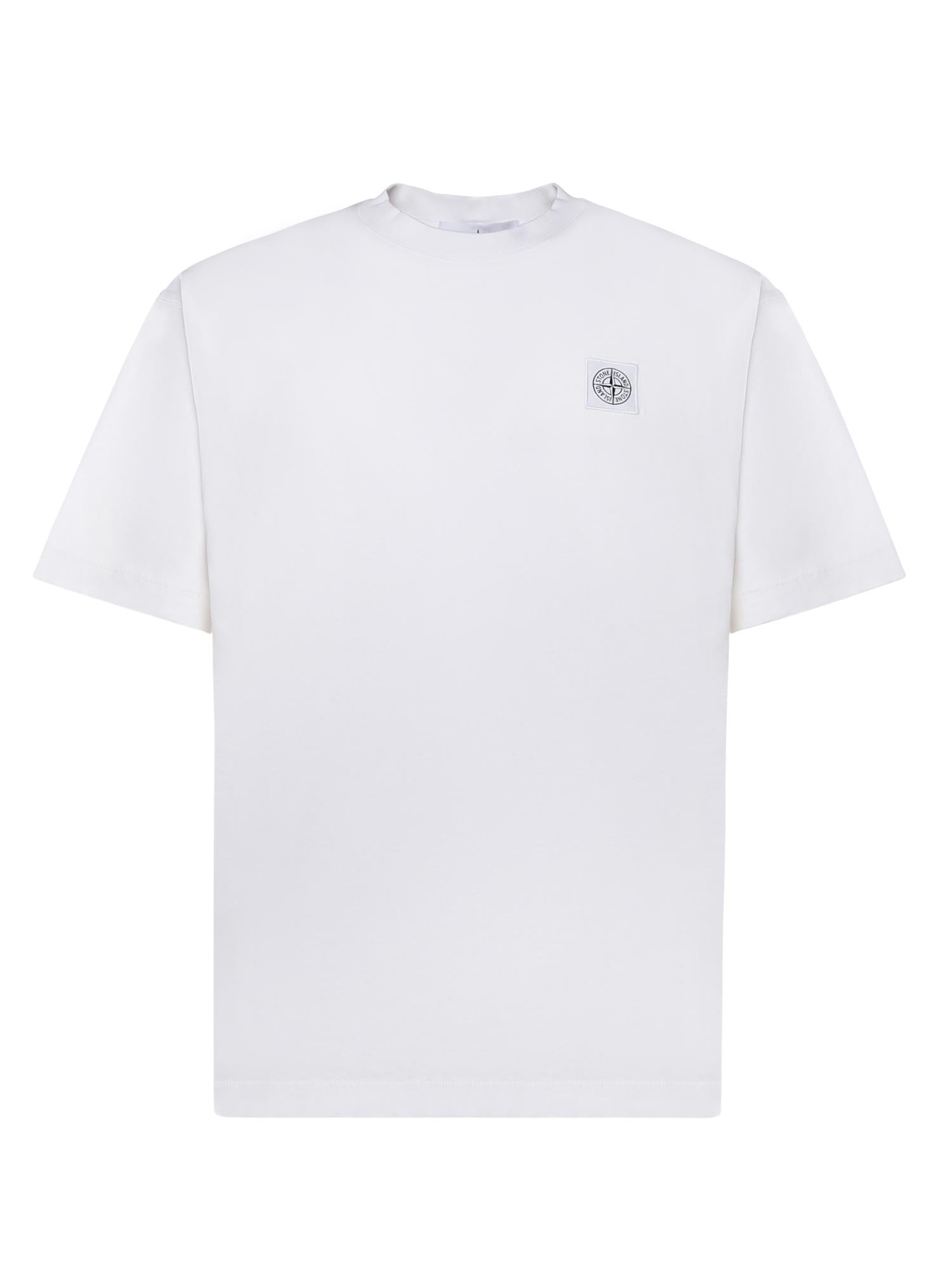 Оригінальна T-Shirt Con Patch Compass In Jersey DI Cotone Stone island – боковий вид