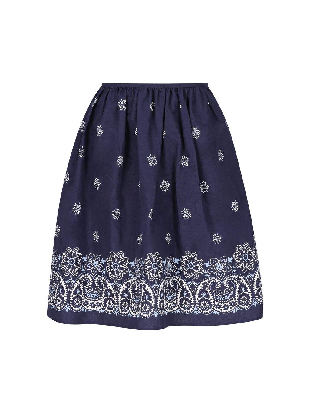 Cotton Poplin Skirt Miu miu – Гарантія оригінальності – боковий вид