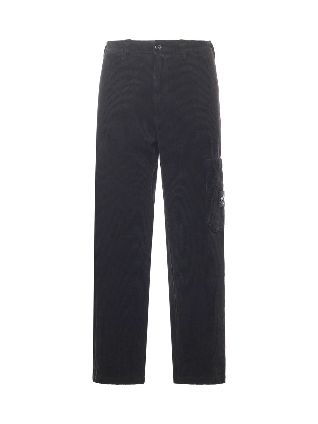 Оригінальна Pantalone In Velluto A Coste Con Logo Stone island – боковий вид
