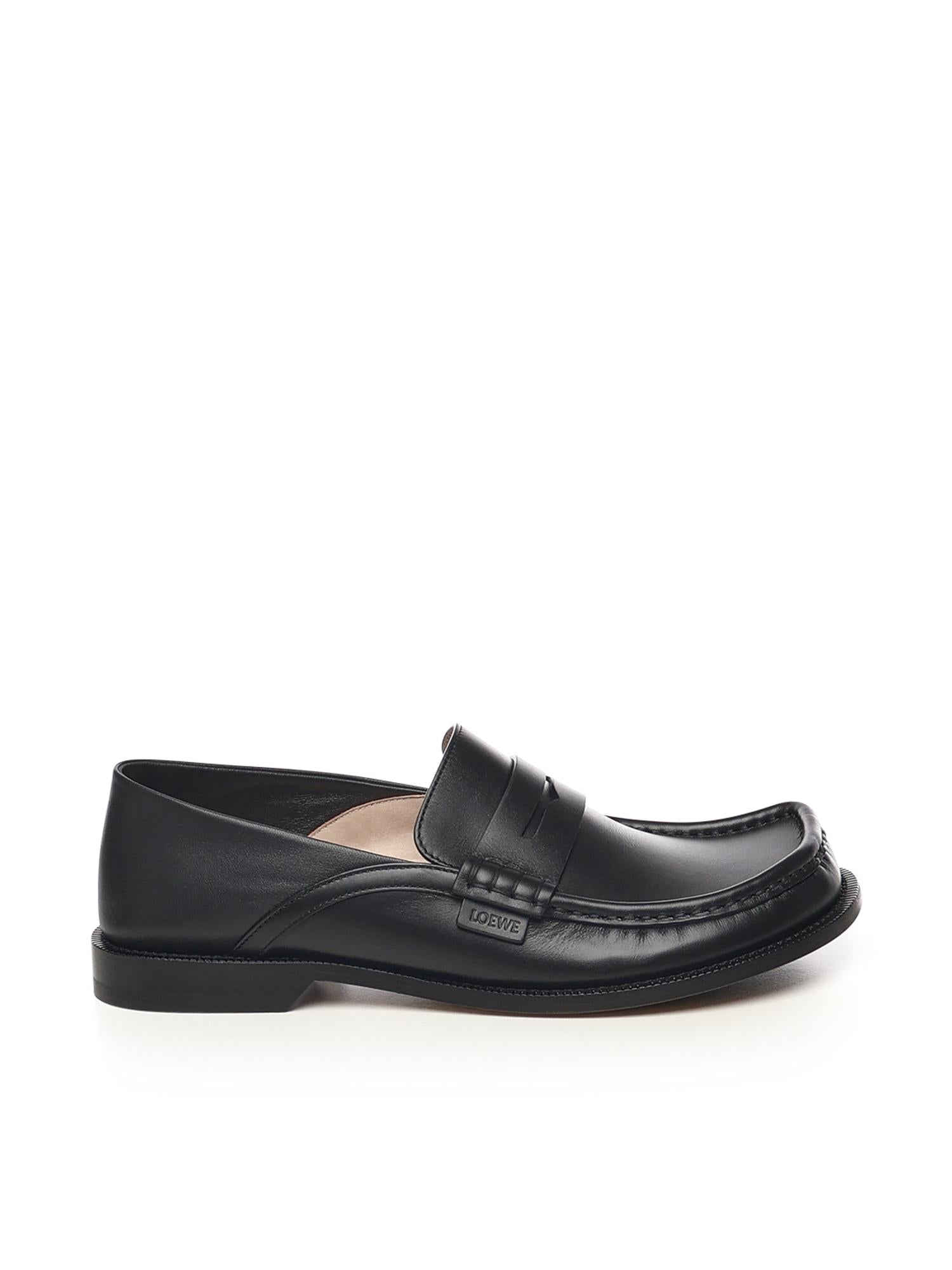 Mocassini Campo Flap Back In Pelle DI Vitello Loewe – Гарантія оригінальності – боковий вид