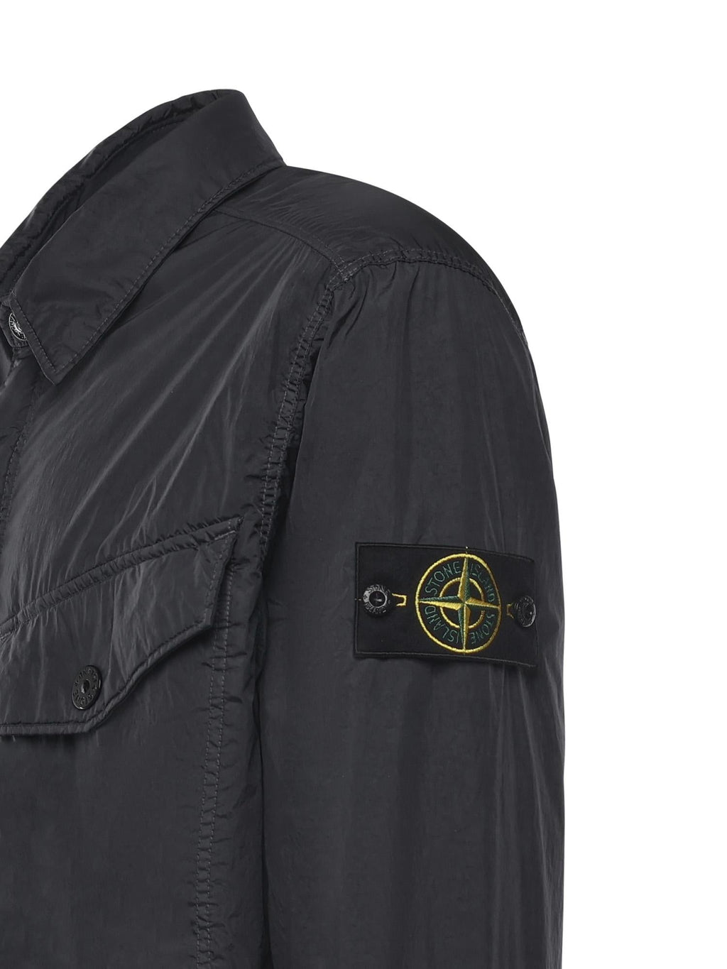 Overshirt In Nylon Con Logo Stone island – Гарантія оригінальності – вид ззаду