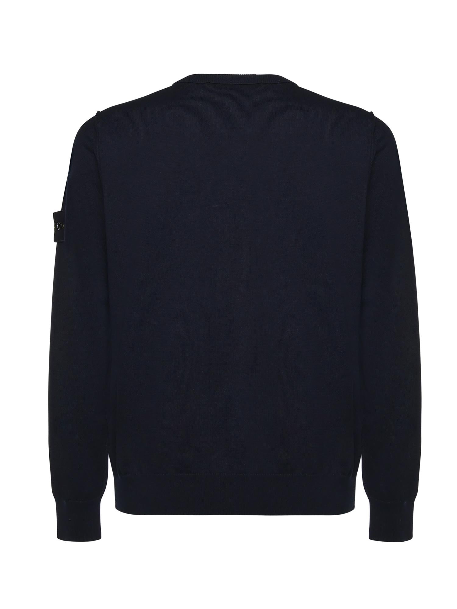 Оригінальна Maglione In Cotone Con Logo Stone island – детальний вид