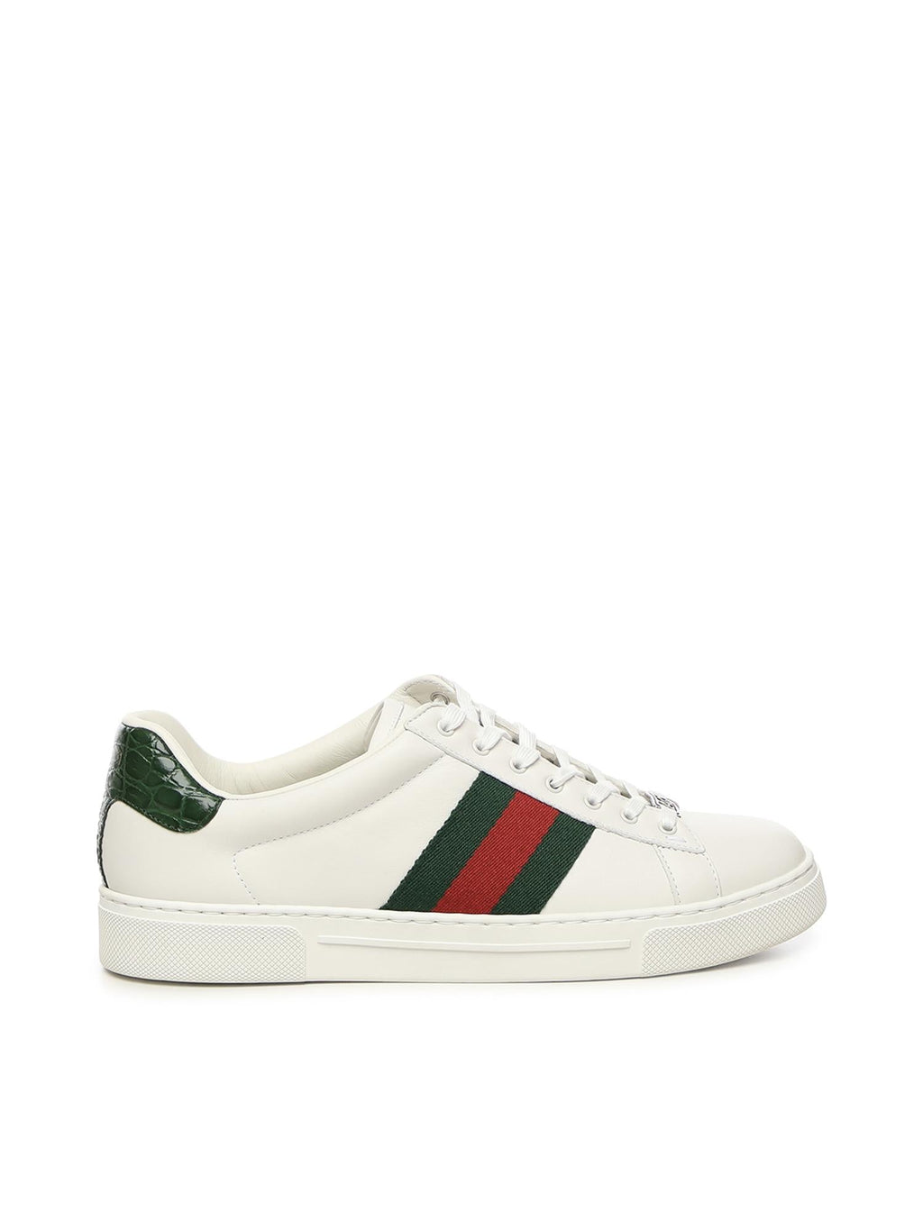 Оригінальна Sneaker Gucci Ace Con Dettaglio Web Gucci – боковий вид