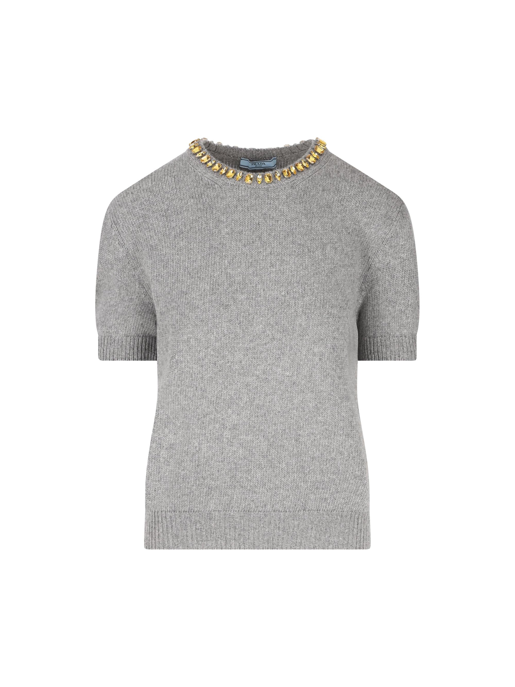 Оригінальна Maglia Girocollo In Lana E Cashmere Prada – боковий вид