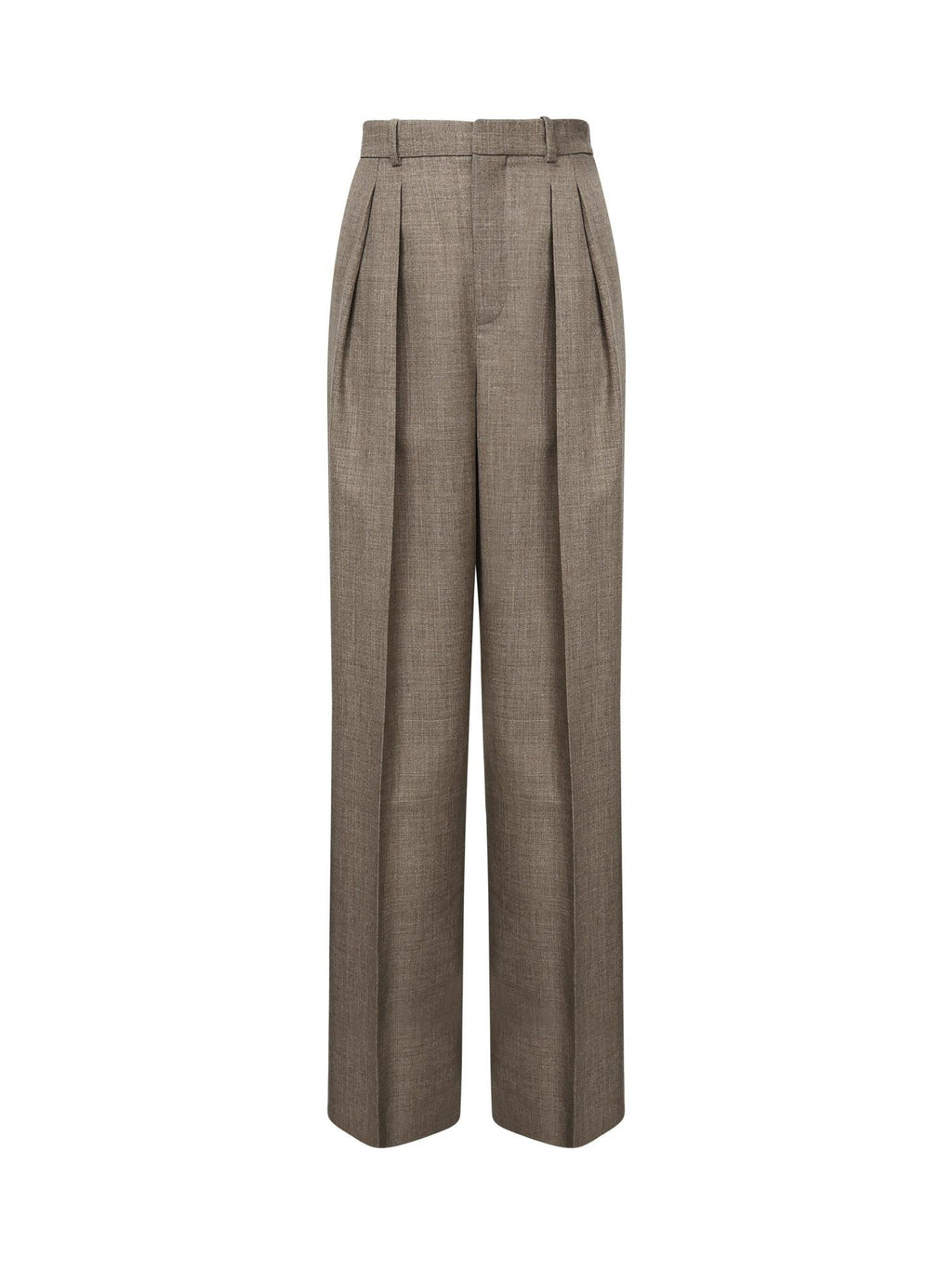 Pantaloni A Gamba Ampia In Lana Saint laurent – Гарантія оригінальності – боковий вид