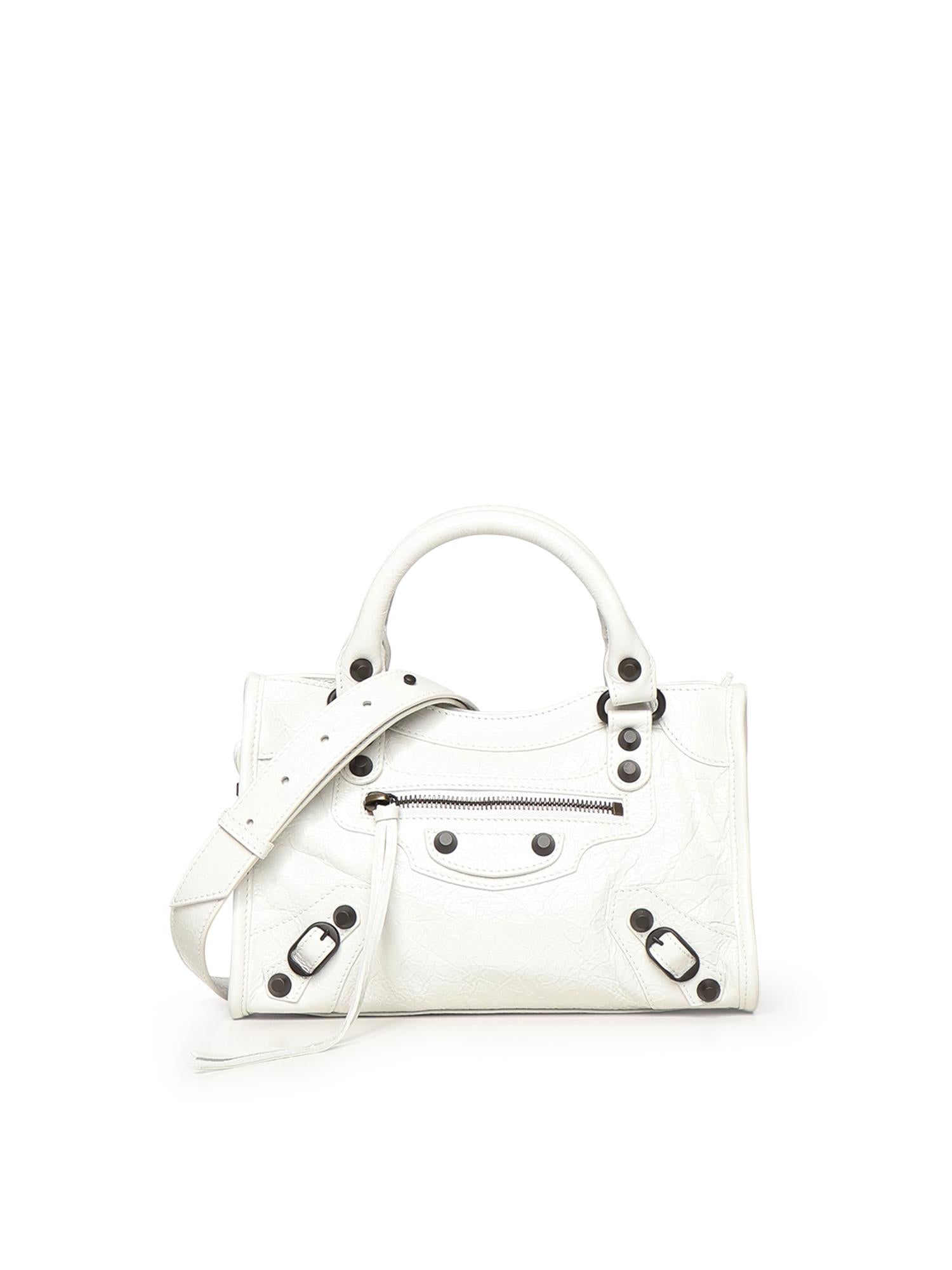 Borsa Le City Mini In Pelle DI Agnello Arena Balenciaga оригінал – Купити в Україні – боковий вид