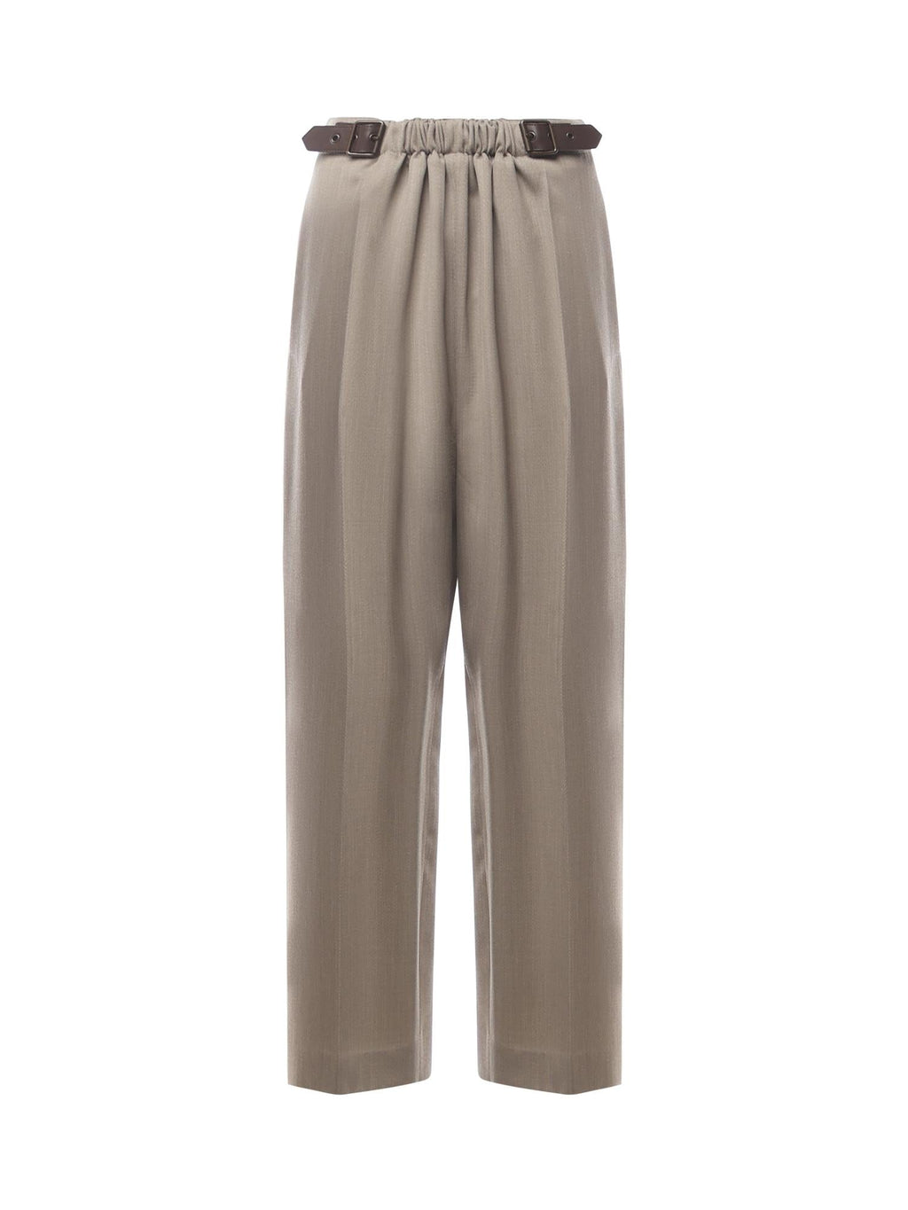 Оригінальна Pantaloni Con Cintura In Lana Loewe – боковий вид