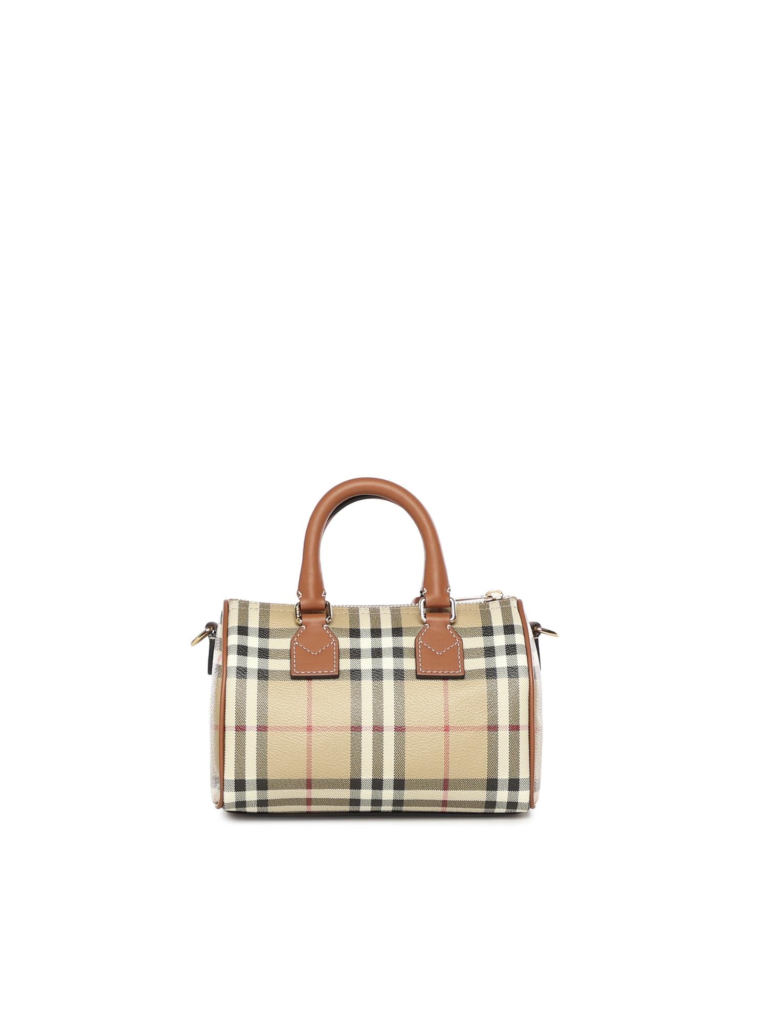 Оригінальна Borsa Bowling Mini Check Burberry – детальний вид