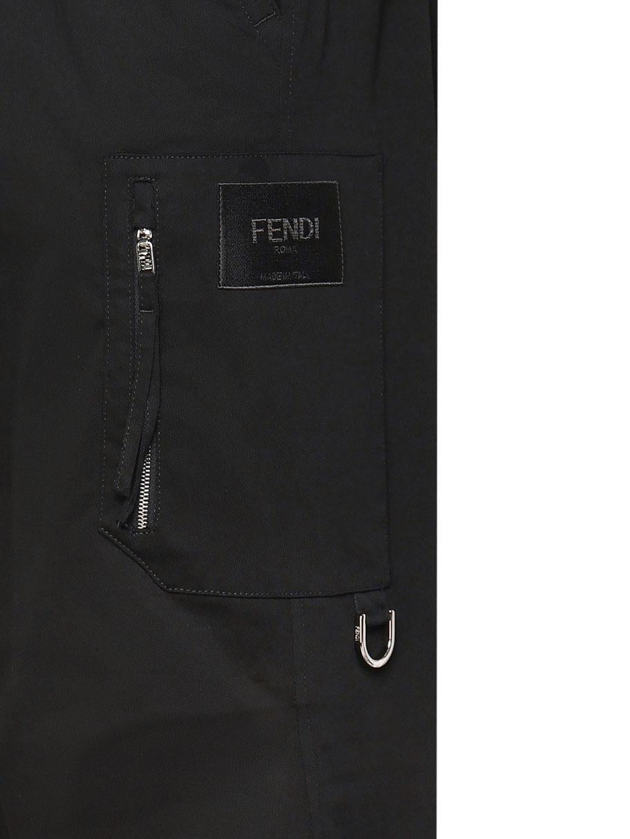 Pantaloni Cargo Con Fondo Elastico Fendi оригінал – Купити в Україні – вид ззаду