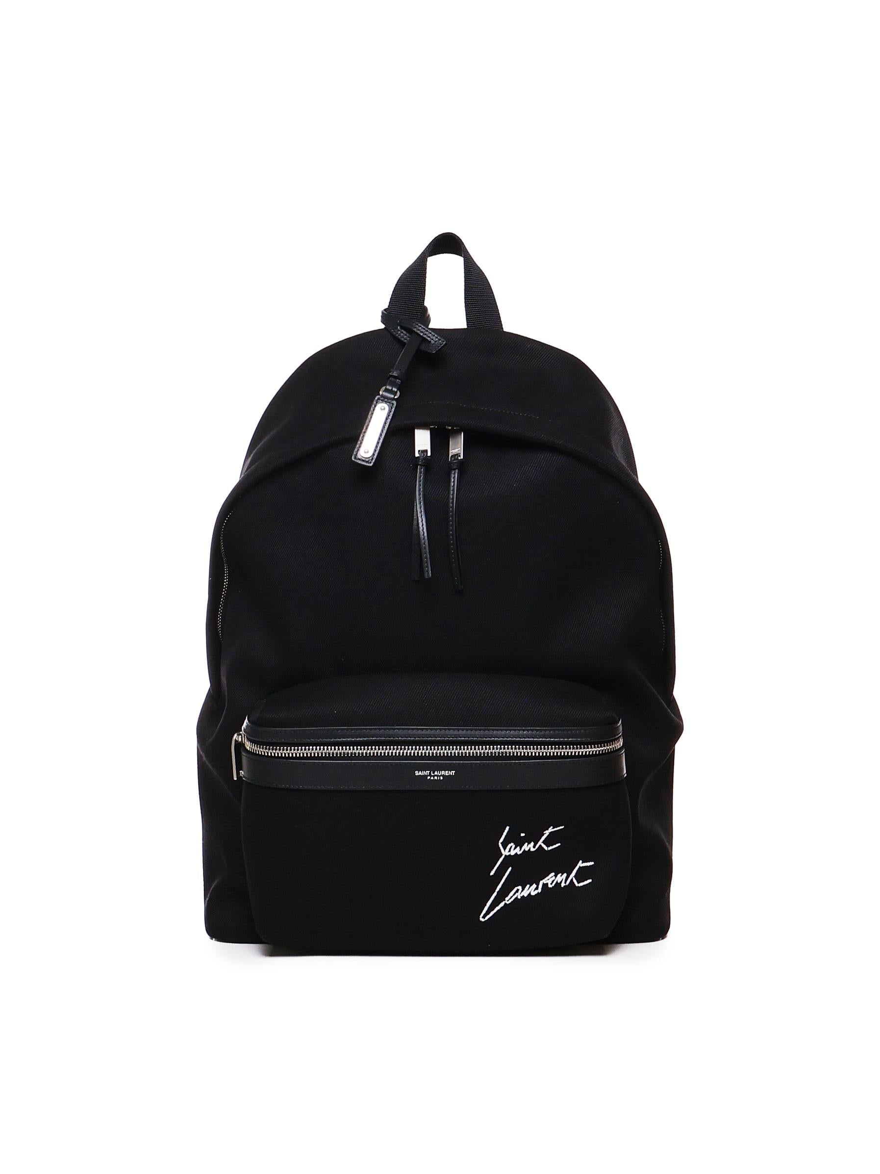 Оригінальна Zaino City Con Logo Saint laurent – боковий вид