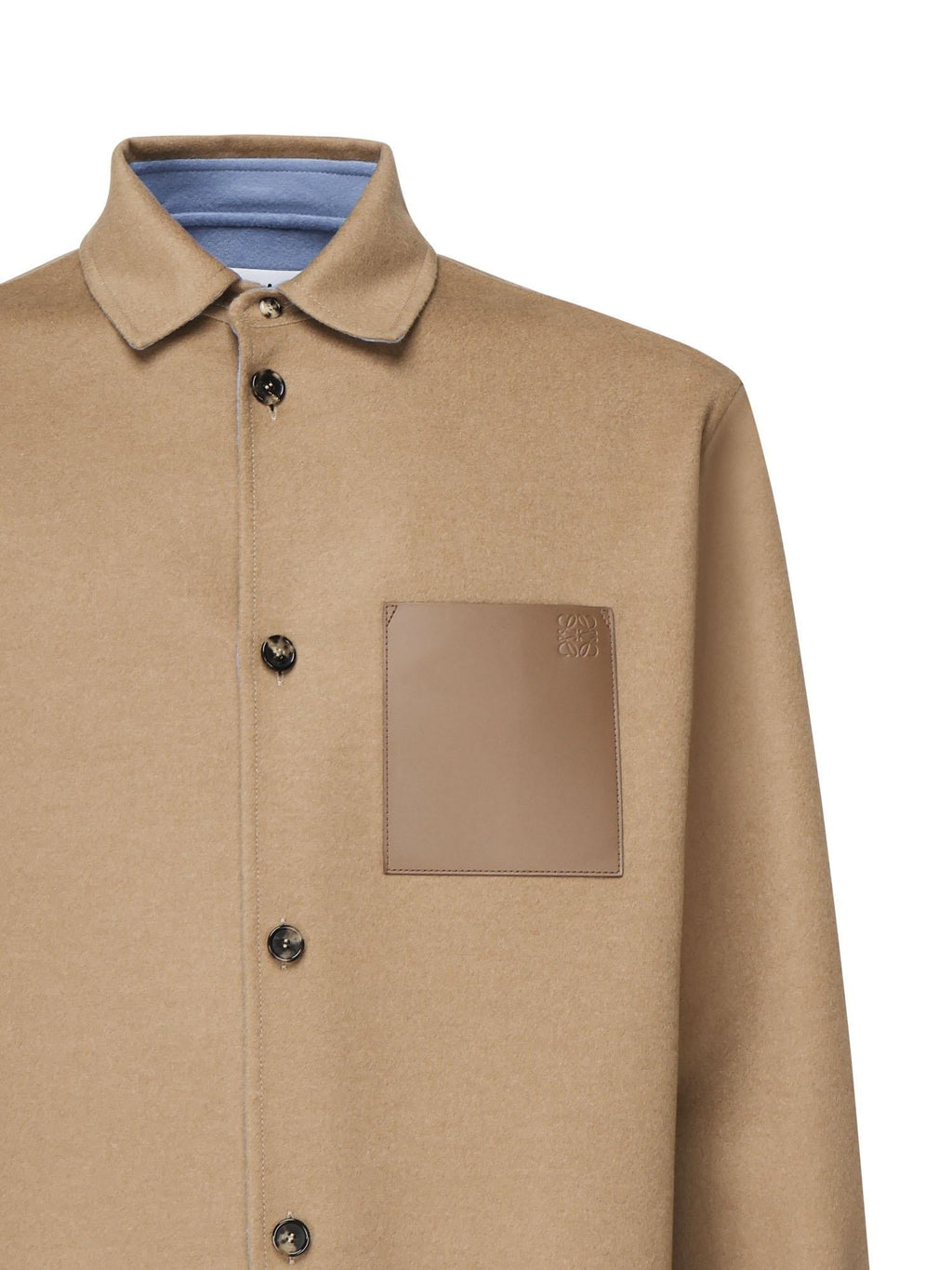 Giacca-Camicia In Lana Vergine E Cashmere Loewe оригінал – Купити в Україні – вид ззаду