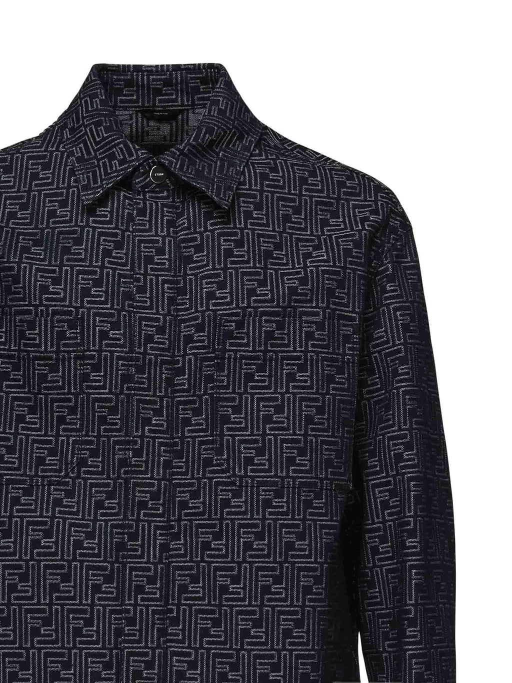 Giacca In Denim Ff Jacquard Fendi оригінал – Купити в Україні – вид ззаду