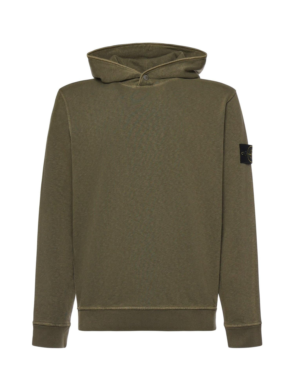 Оригінальна Felpa Con Cappuccio In Cotone Malfilé Stone island – боковий вид