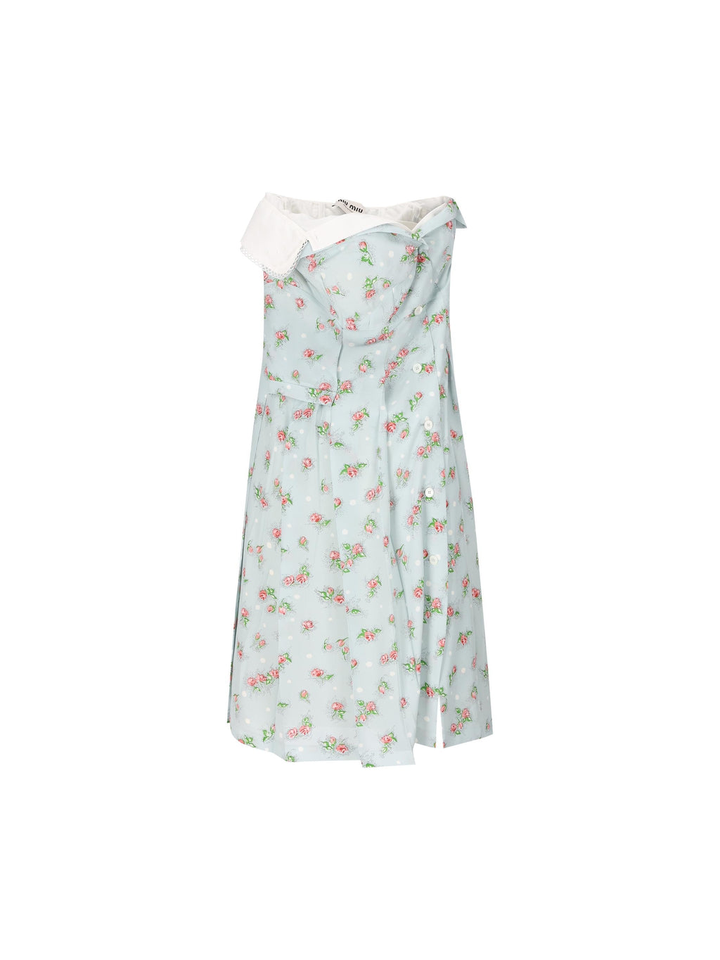 Printed Marocain Dress Miu miu оригінал – Купити в Україні – боковий вид