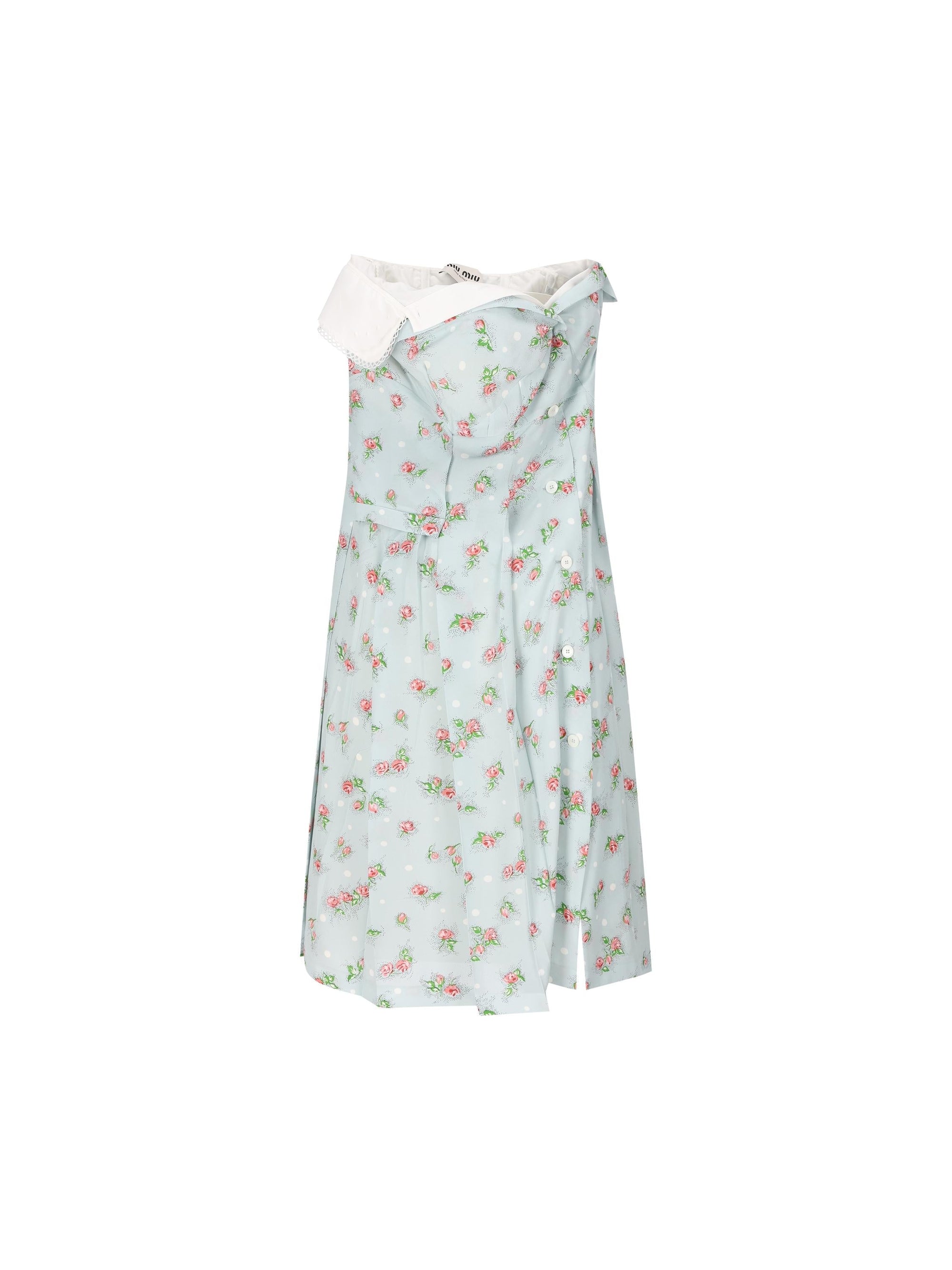 Printed Marocain Dress Miu miu оригінал – Купити в Україні – боковий вид