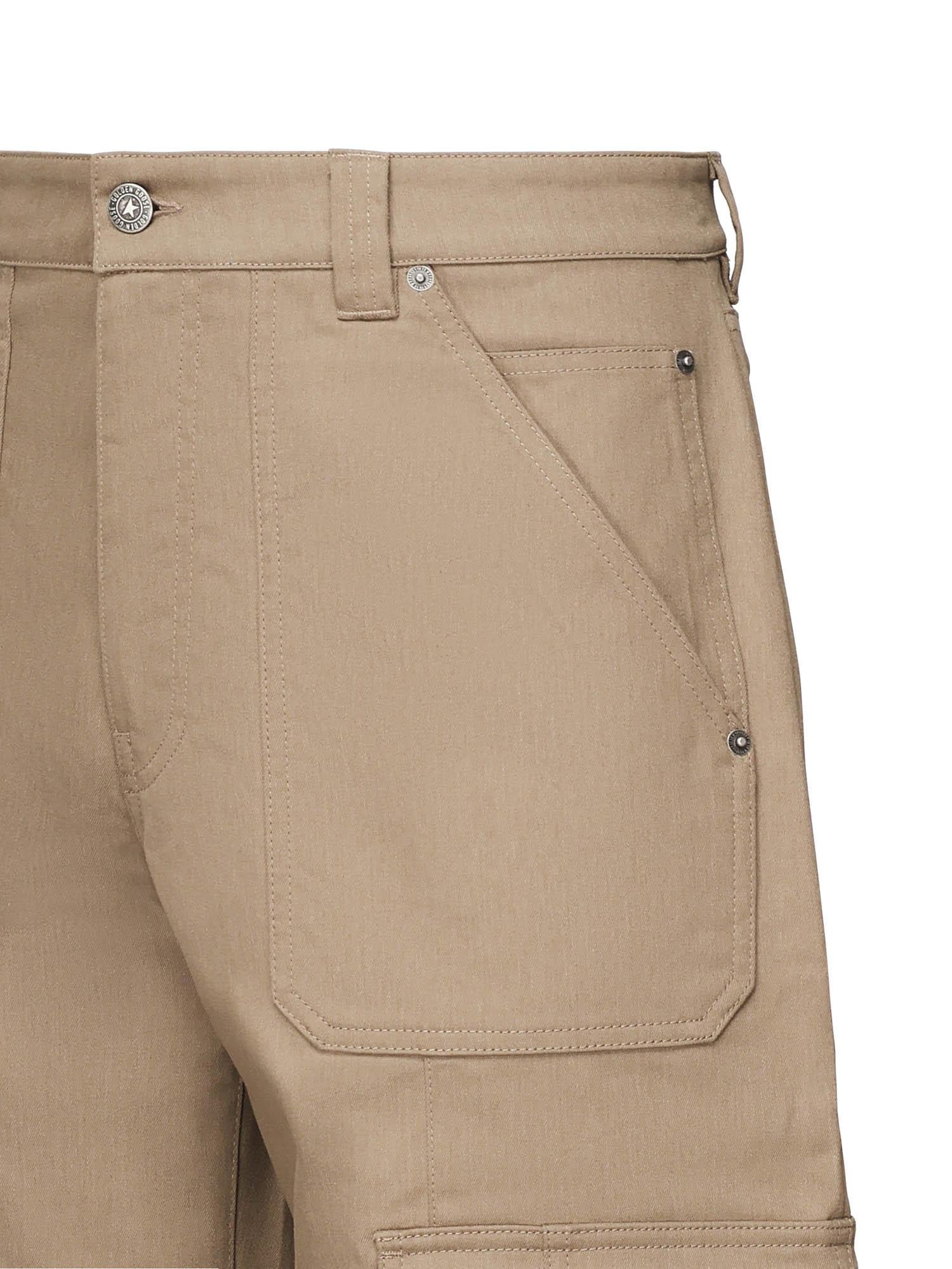 Оригінальна Pantalone Cargo In Misto Cotone Golden goose – вид ззаду