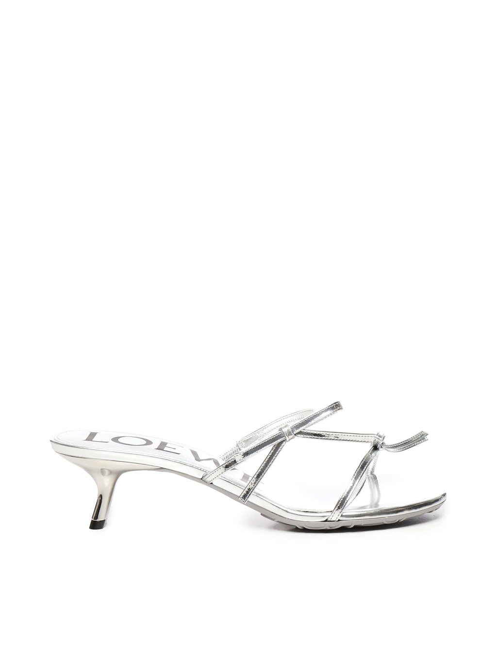 Sandali Petal In Pelle DI Vitello Metallizzata Loewe – Гарантія оригінальності – боковий вид