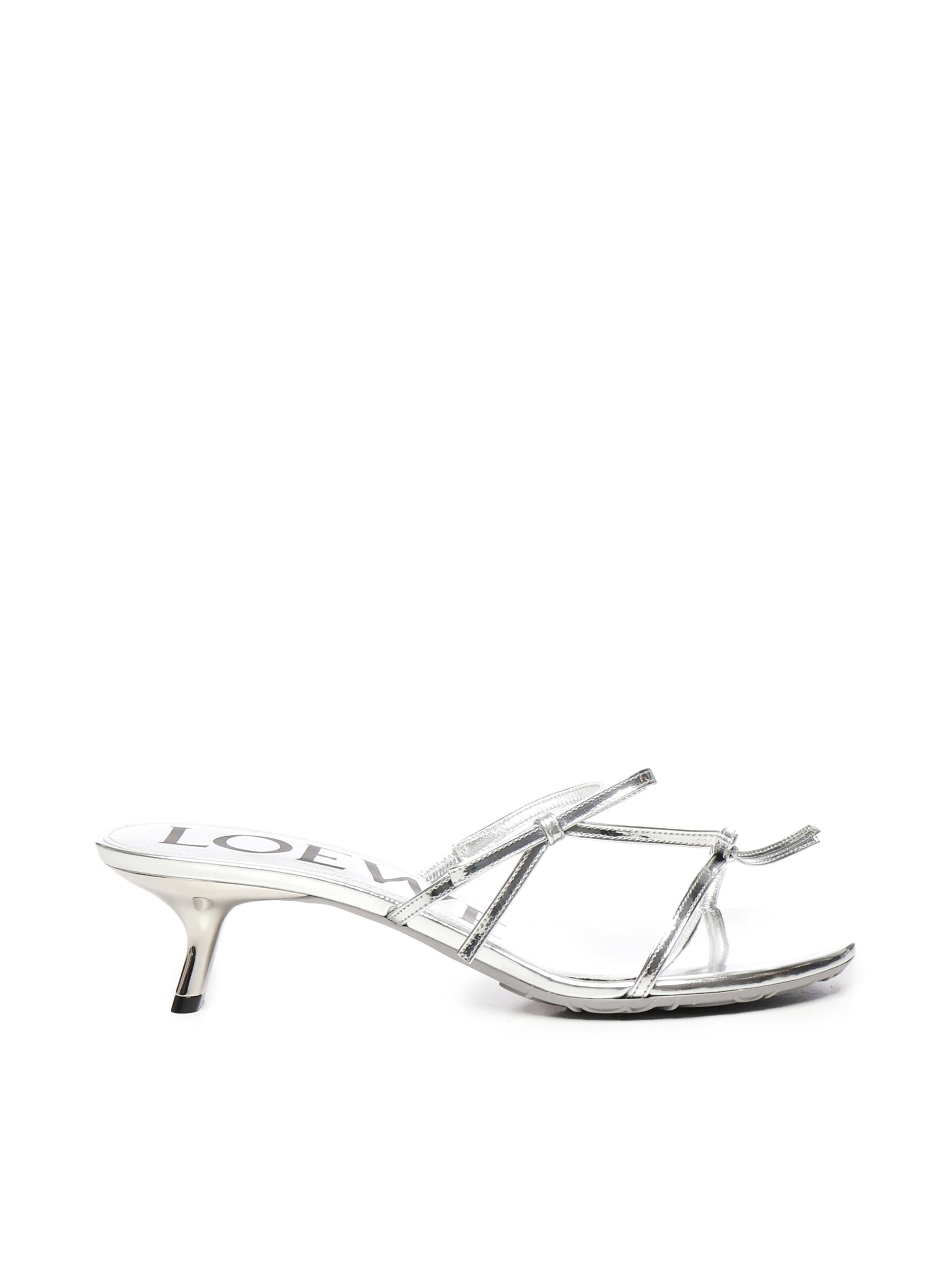 Sandali Petal In Pelle DI Vitello Metallizzata Loewe – Гарантія оригінальності – боковий вид