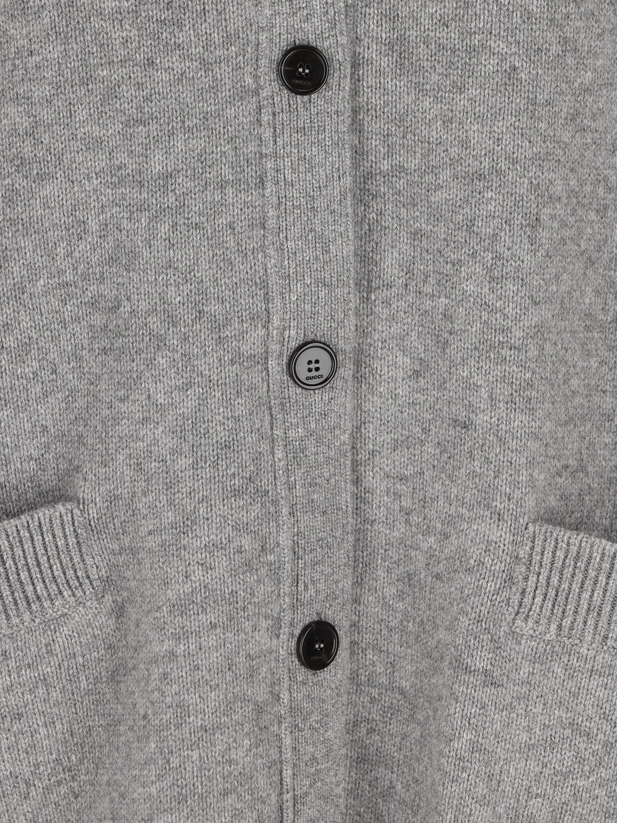 Wool And Cashmere Cardigan Gucci – Гарантія оригінальності – детальний вид