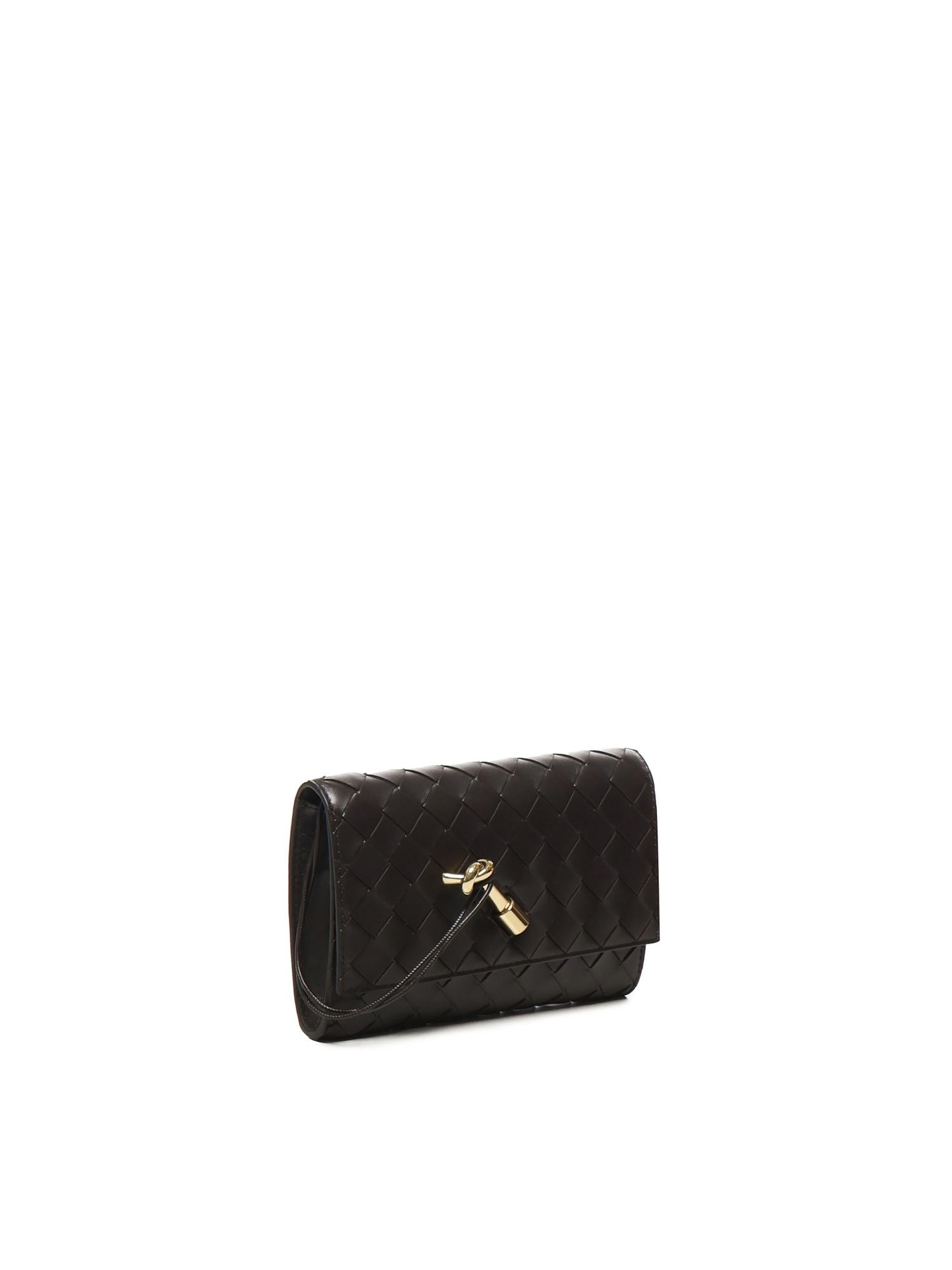Pochette Andiamo Bottega veneta – Гарантія оригінальності – вид ззаду