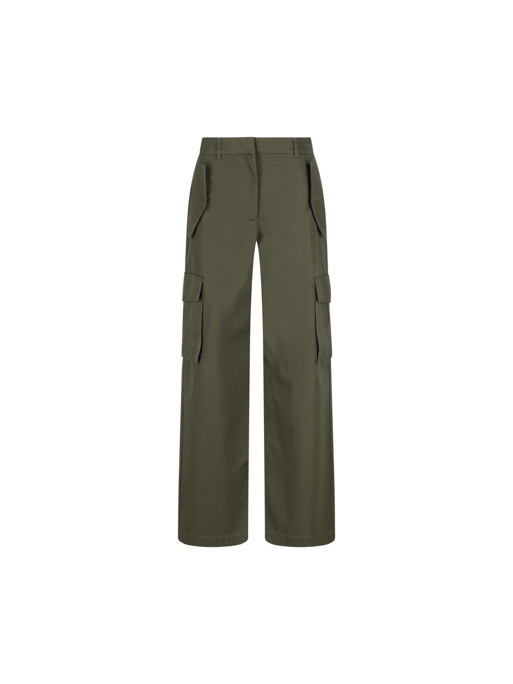 Pantaloni Cargo In Gabardine Burberry – Гарантія оригінальності – боковий вид