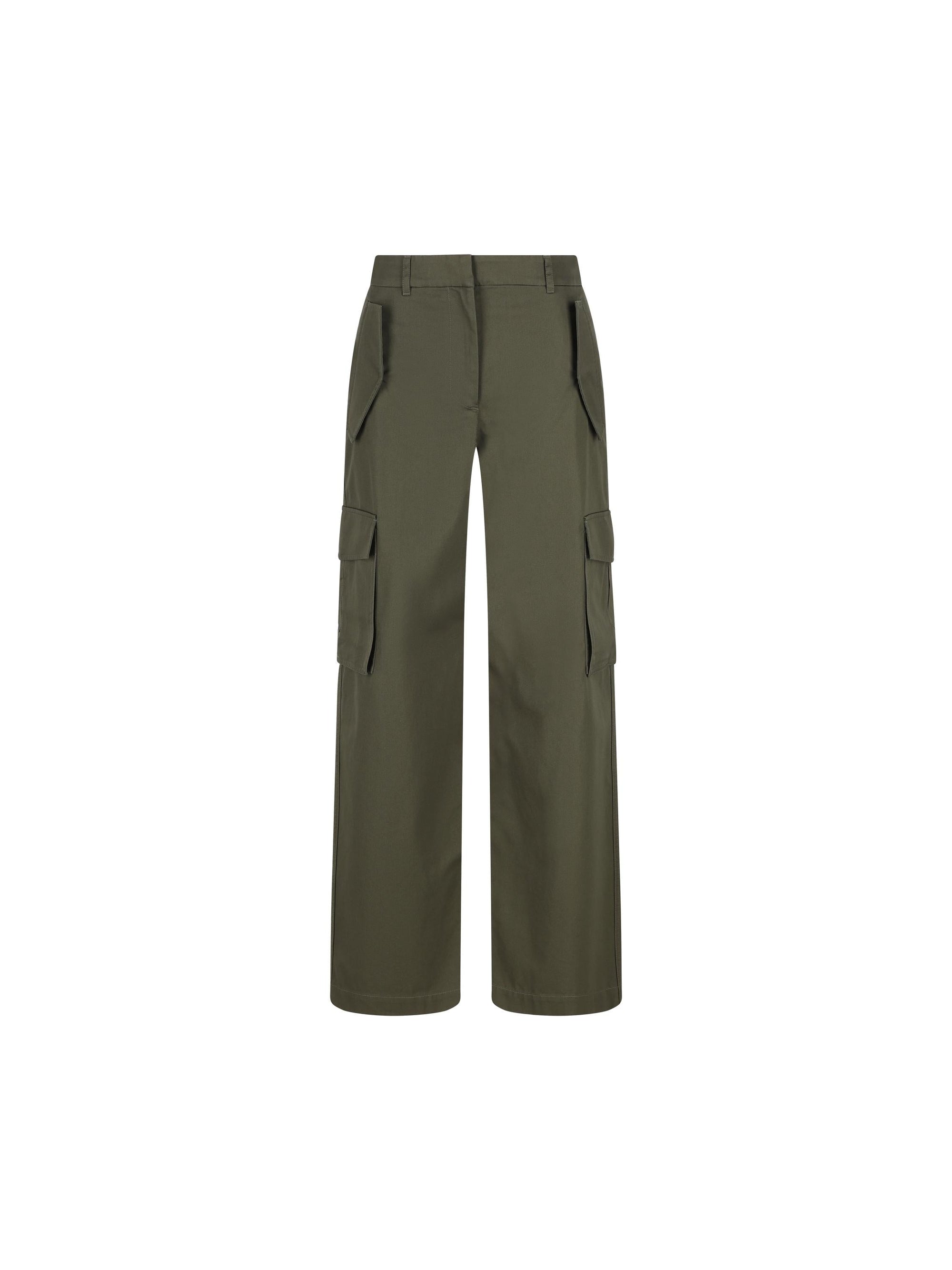 Pantaloni Cargo In Gabardine Burberry – Гарантія оригінальності – боковий вид