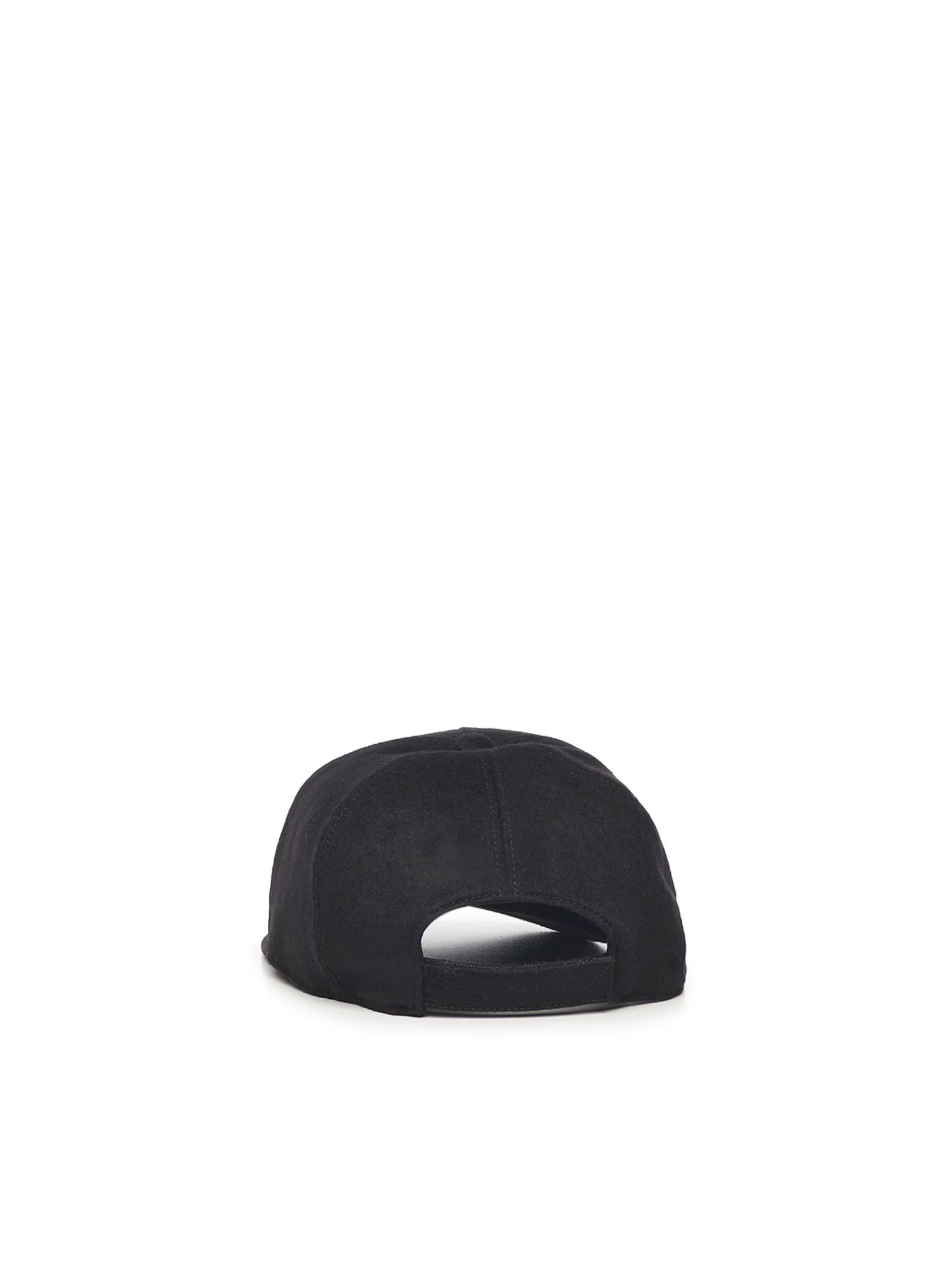 Baseball Cap In Lana E Cashmere Fendi – Гарантія оригінальності – детальний вид