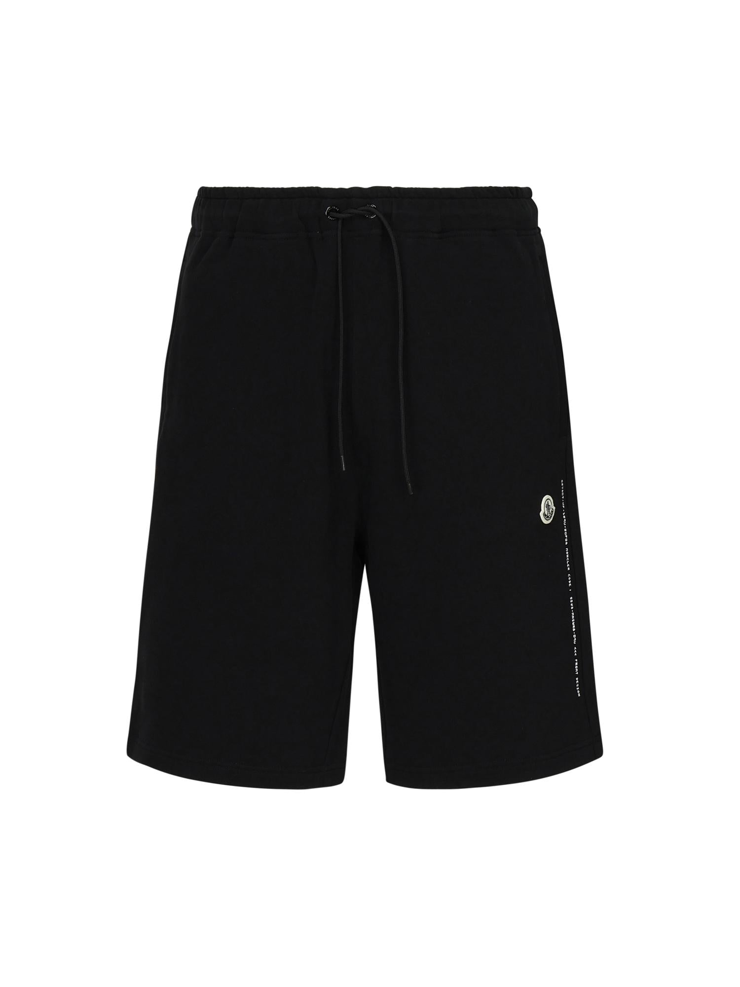 Оригінальна Shorts In Cotone Con Logo Moncler X Frgmt Moncler – боковий вид